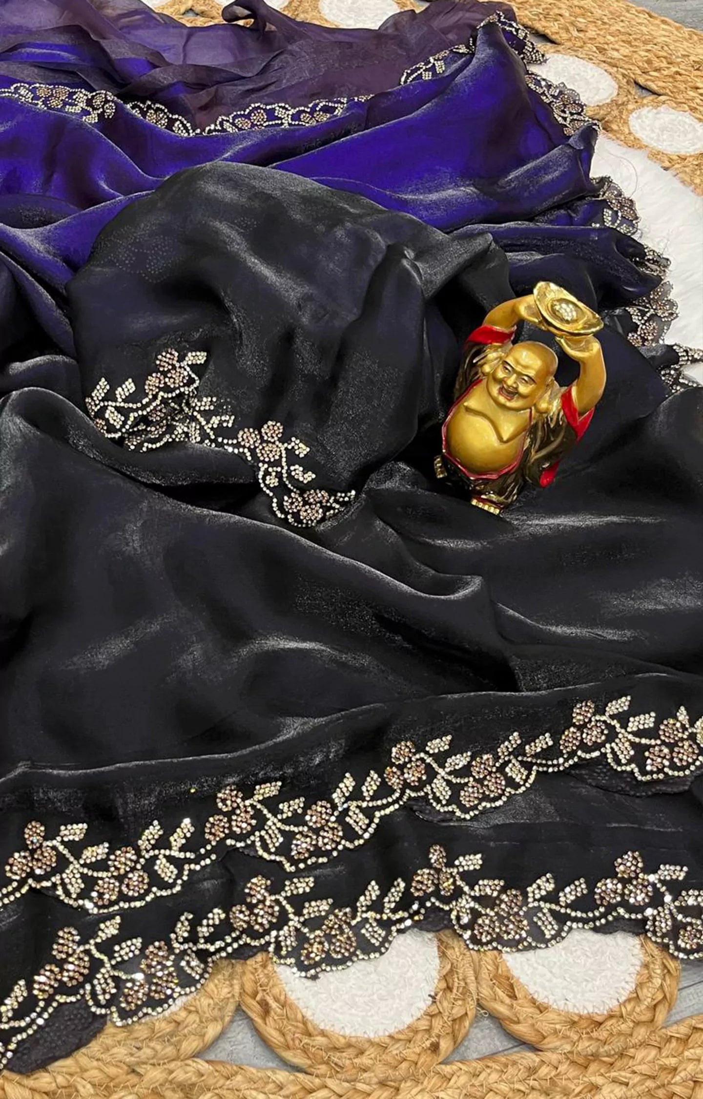 JACK SPACE SILK SHADED SAREE