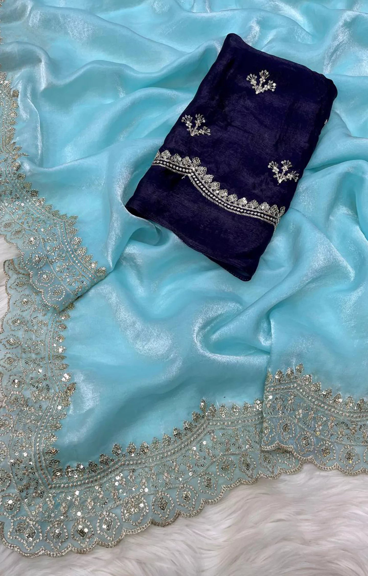 INSPIRED SOFT & SMOOTH SPACE SILK SAREE