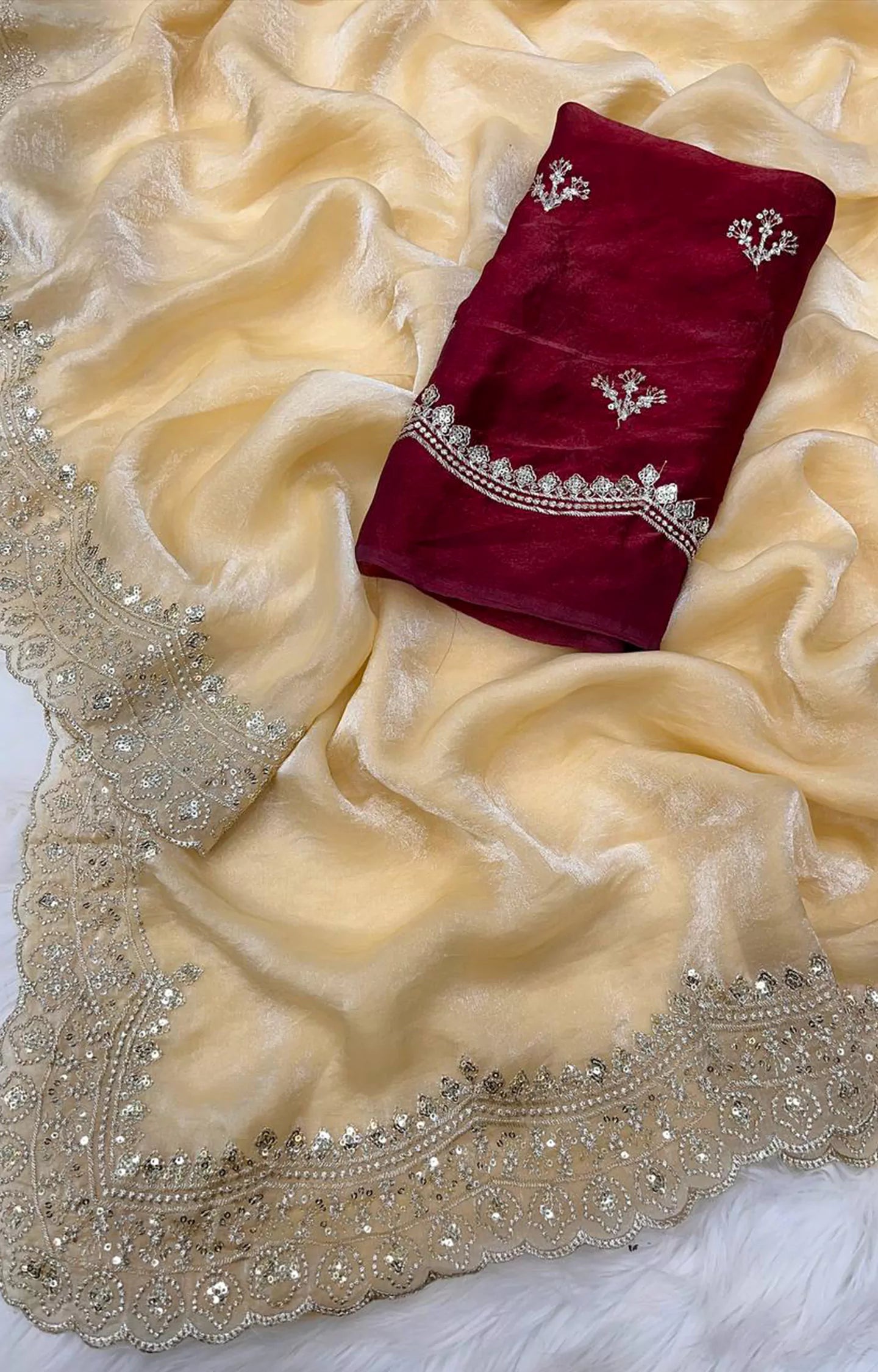 INSPIRED SOFT & SMOOTH SPACE SILK SAREE