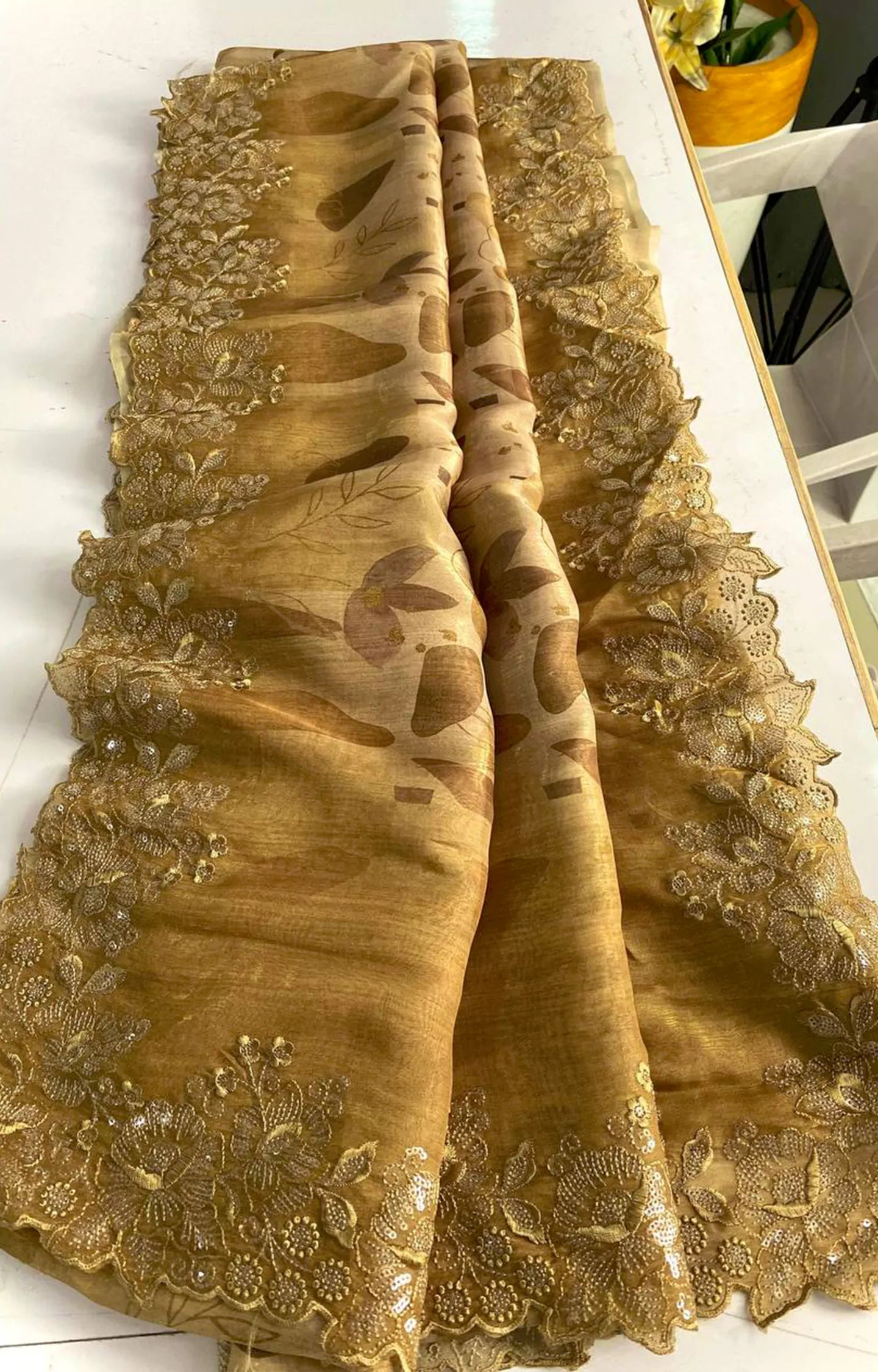 DUKE HAND CRAFTED MAGICGOLD ORGANZA SAREES
