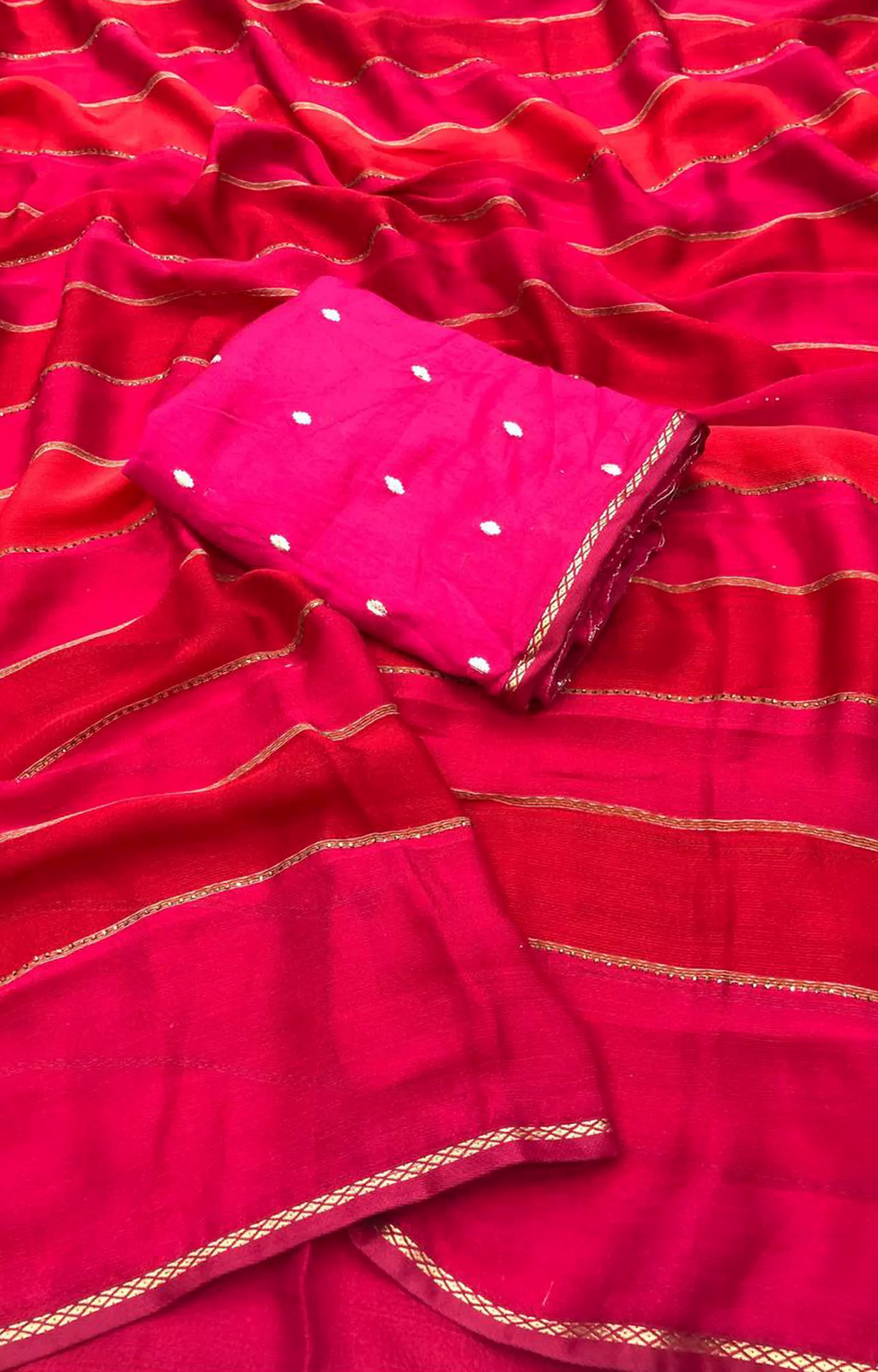 STONE CHIFFON GEORGETTE SAREE
