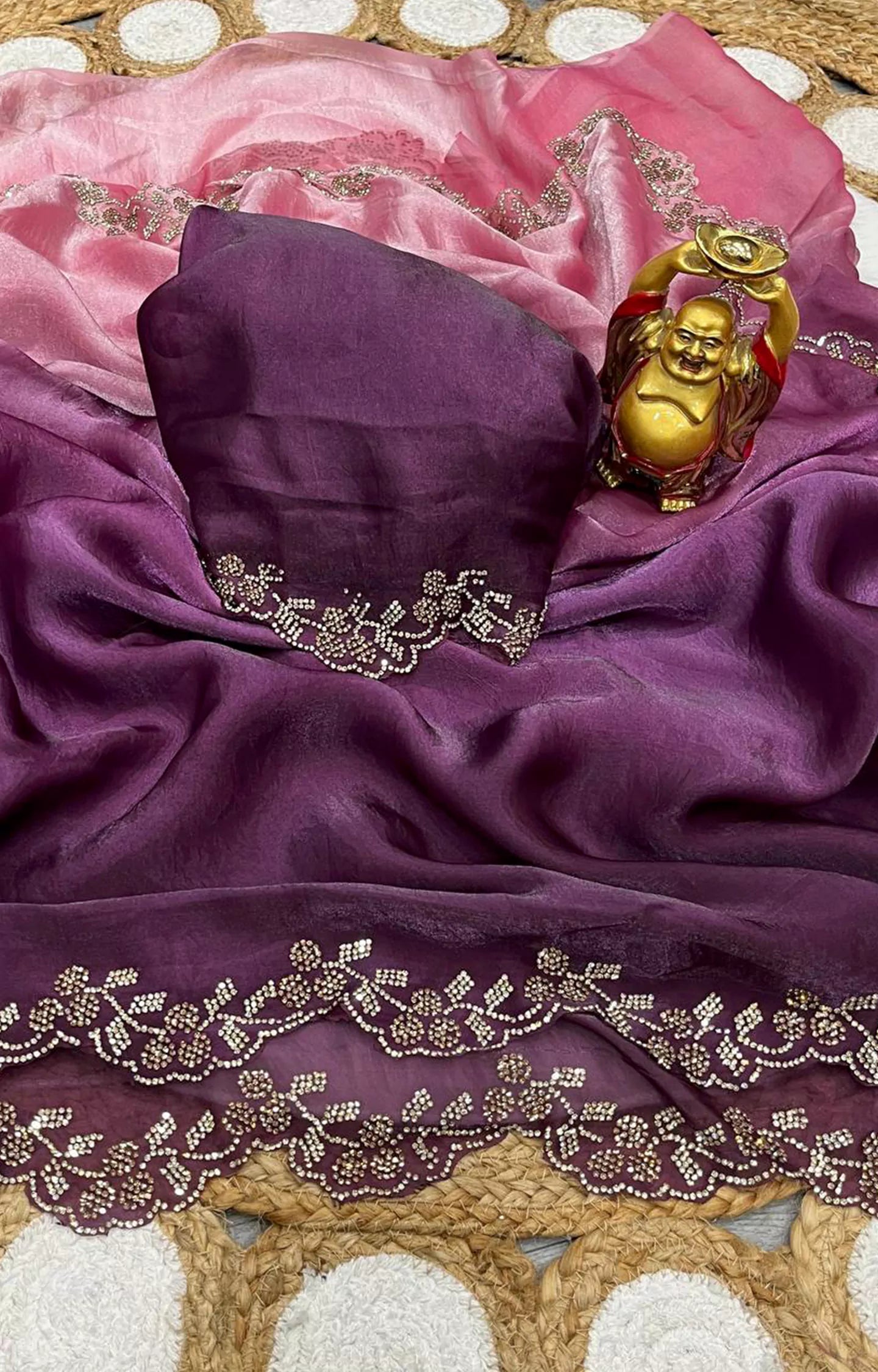 JACK SPACE SILK SHADED SAREE