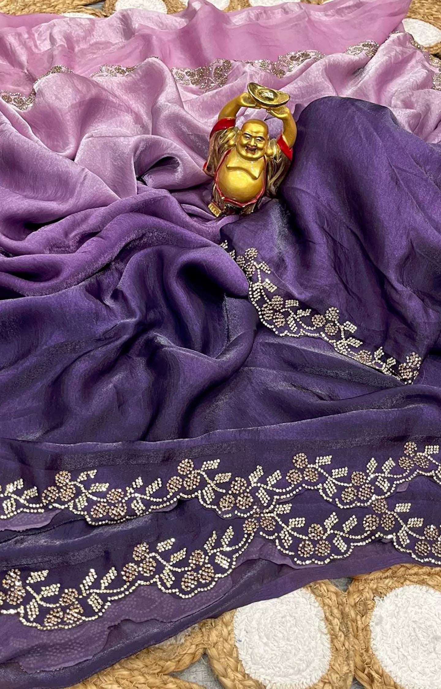 JACK SPACE SILK SHADED SAREE