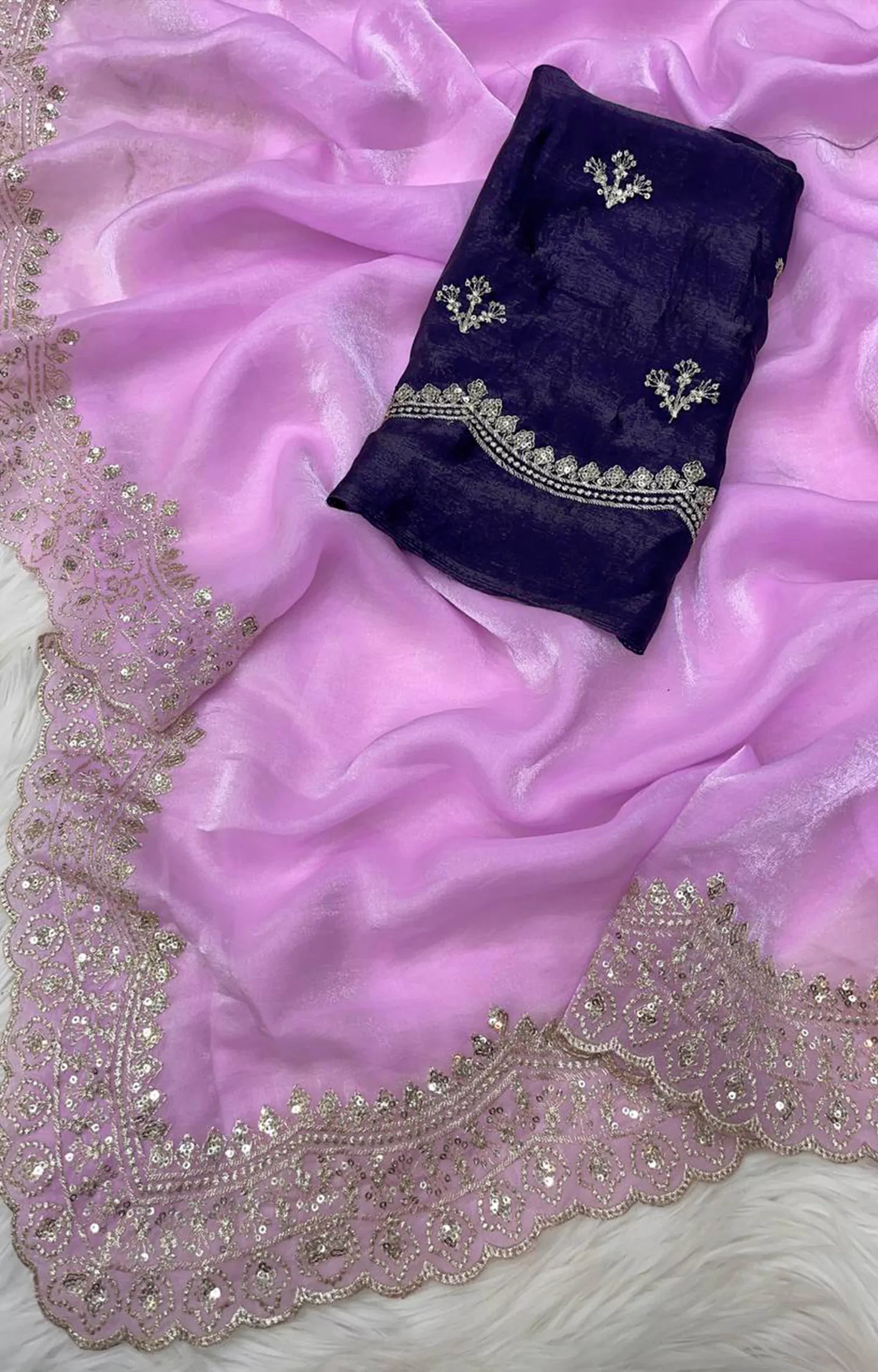 INSPIRED SOFT & SMOOTH SPACE SILK SAREE