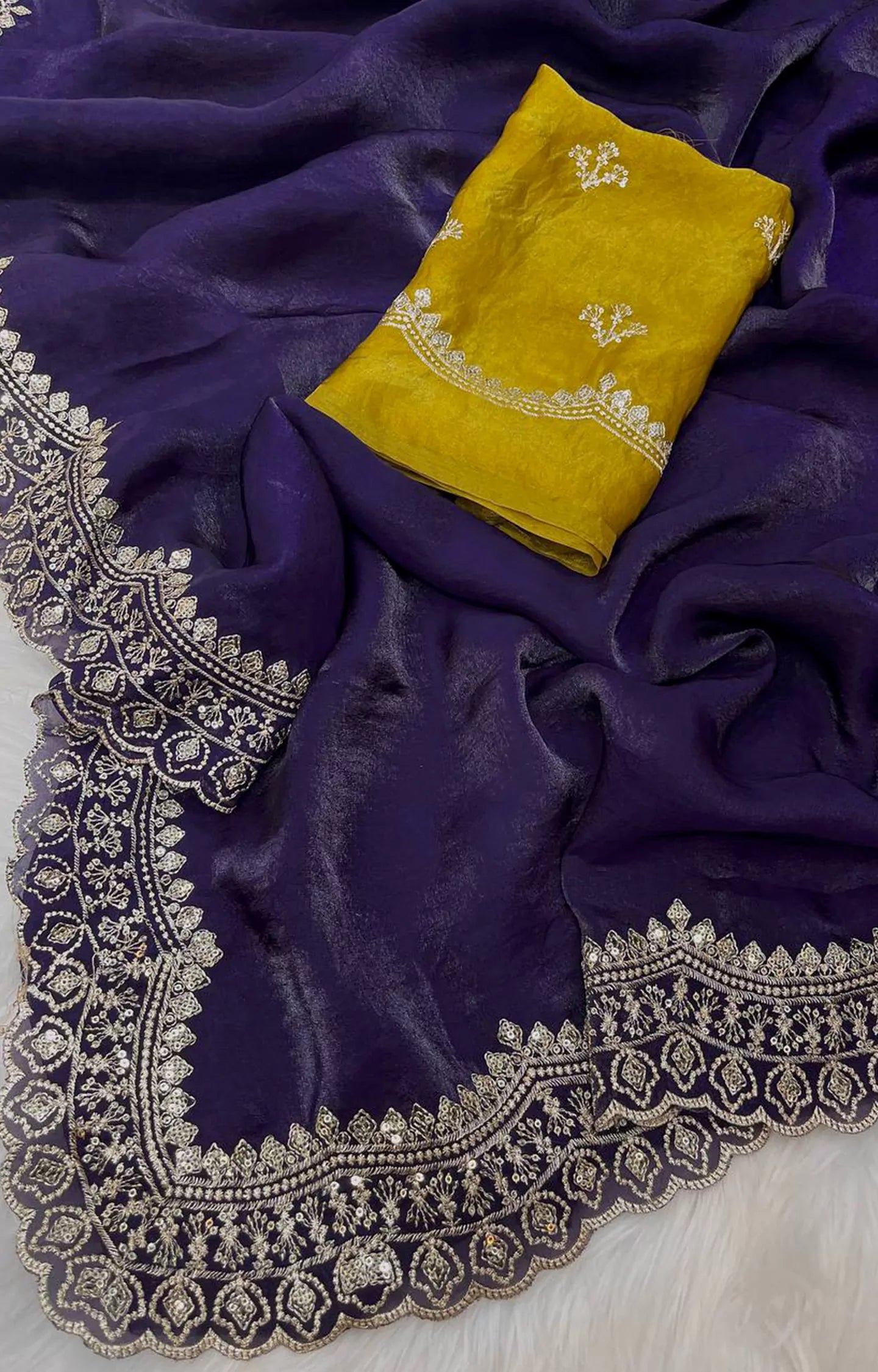 INSPIRED SOFT & SMOOTH SPACE SILK SAREE
