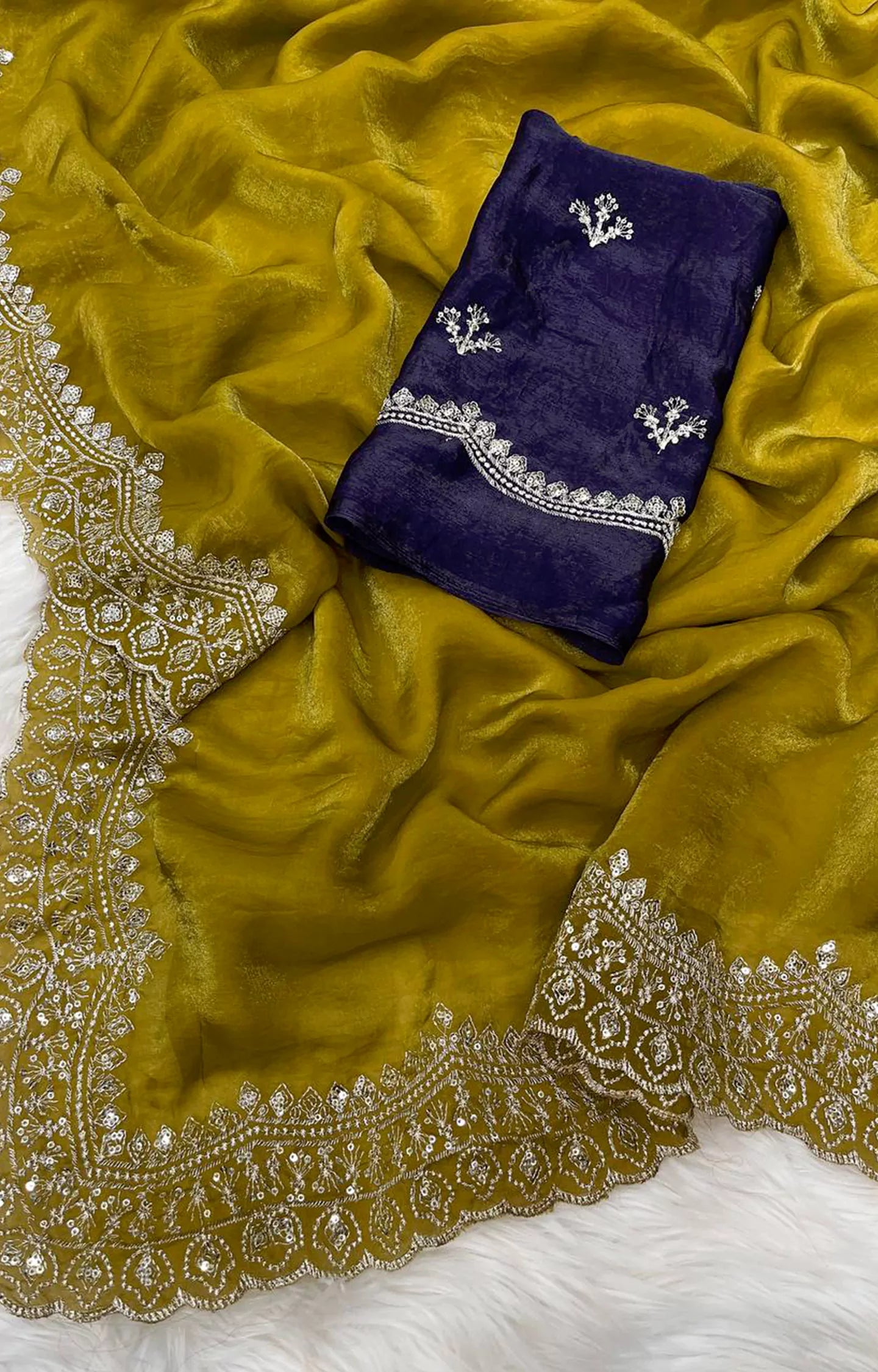 INSPIRED SOFT & SMOOTH SPACE SILK SAREE