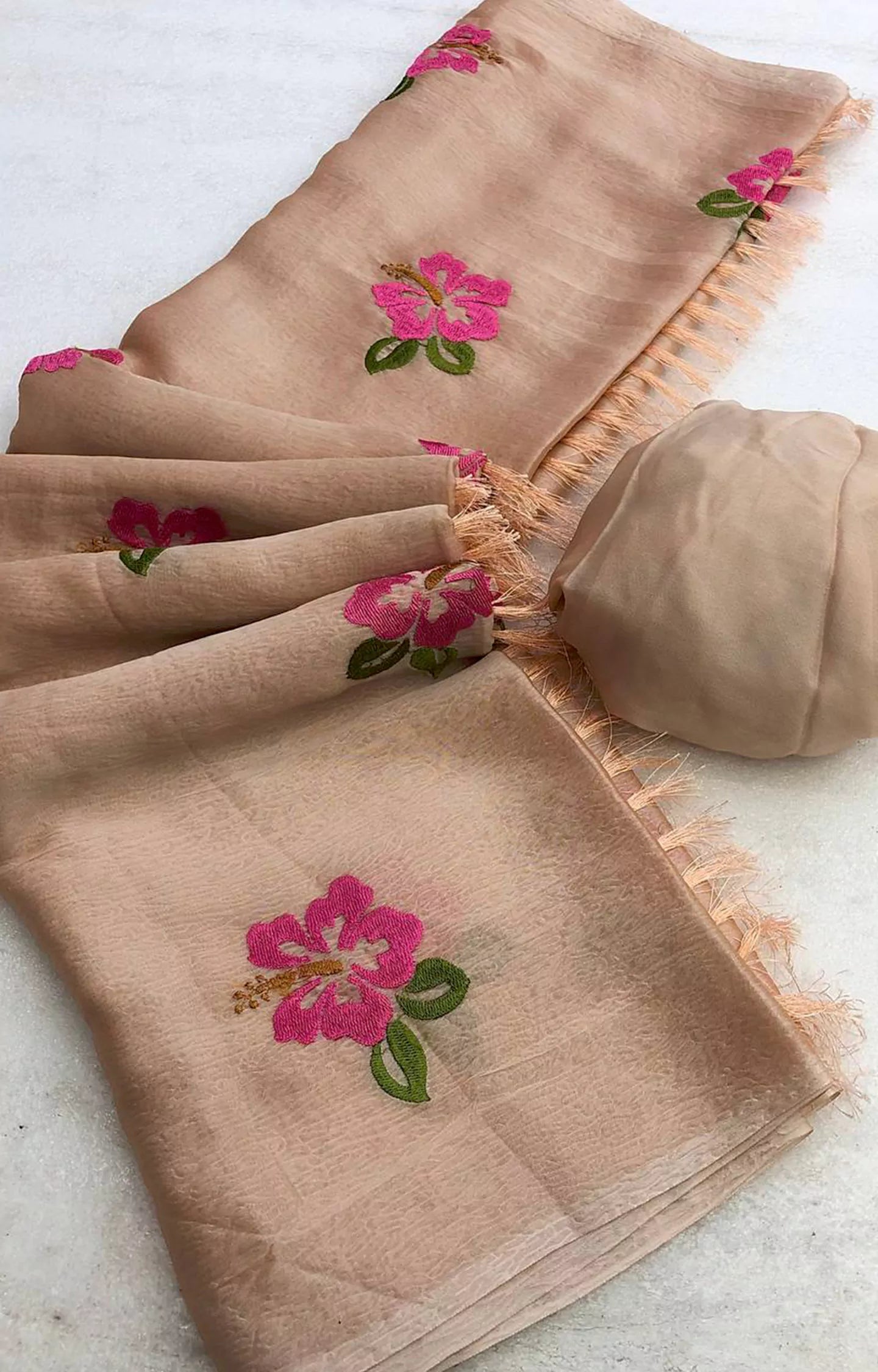 REDROS SOFT CHIFFON SAREE
