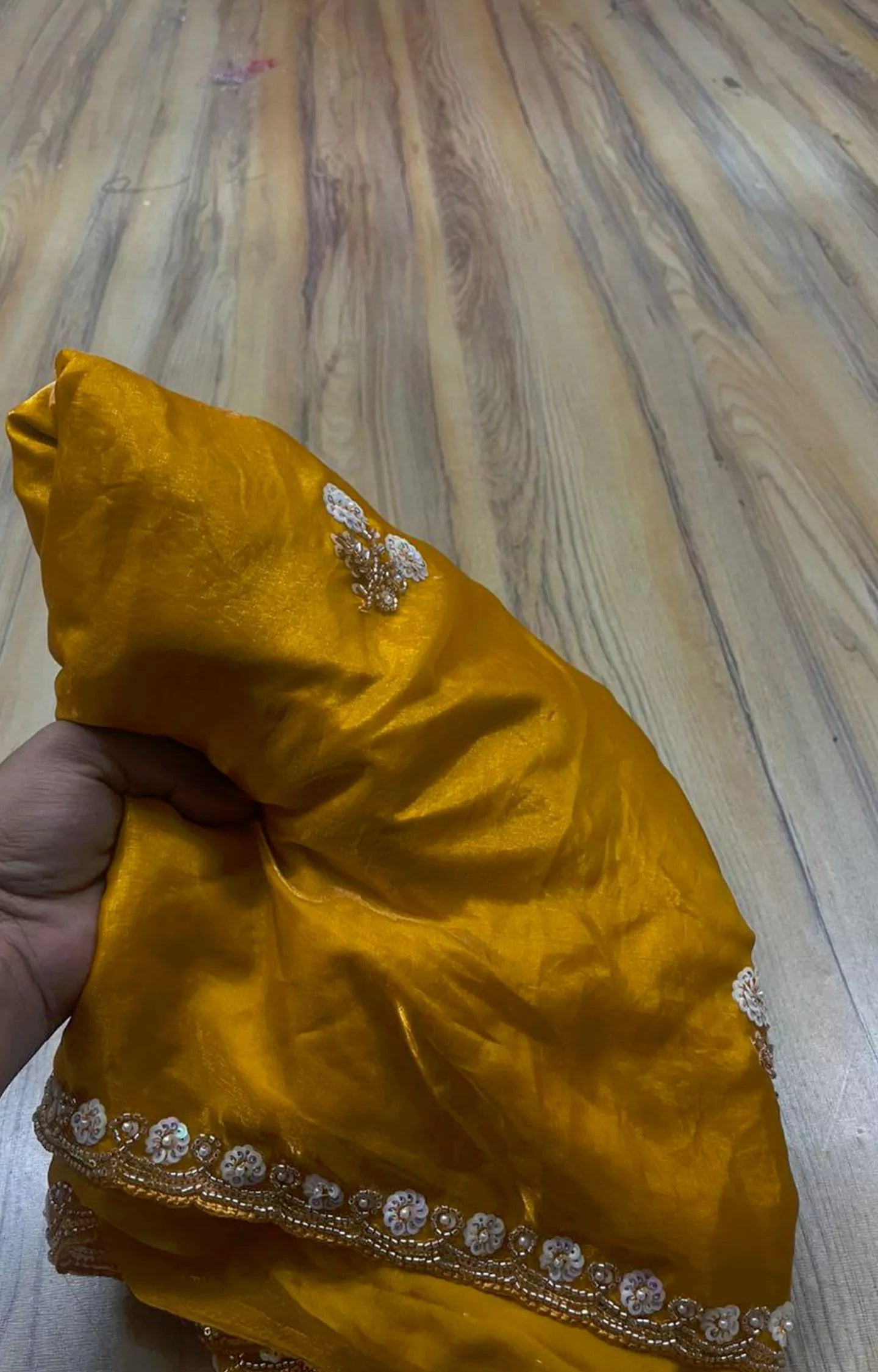 KRIPTOS FANCY SPACE SIK FABRIC SAREE