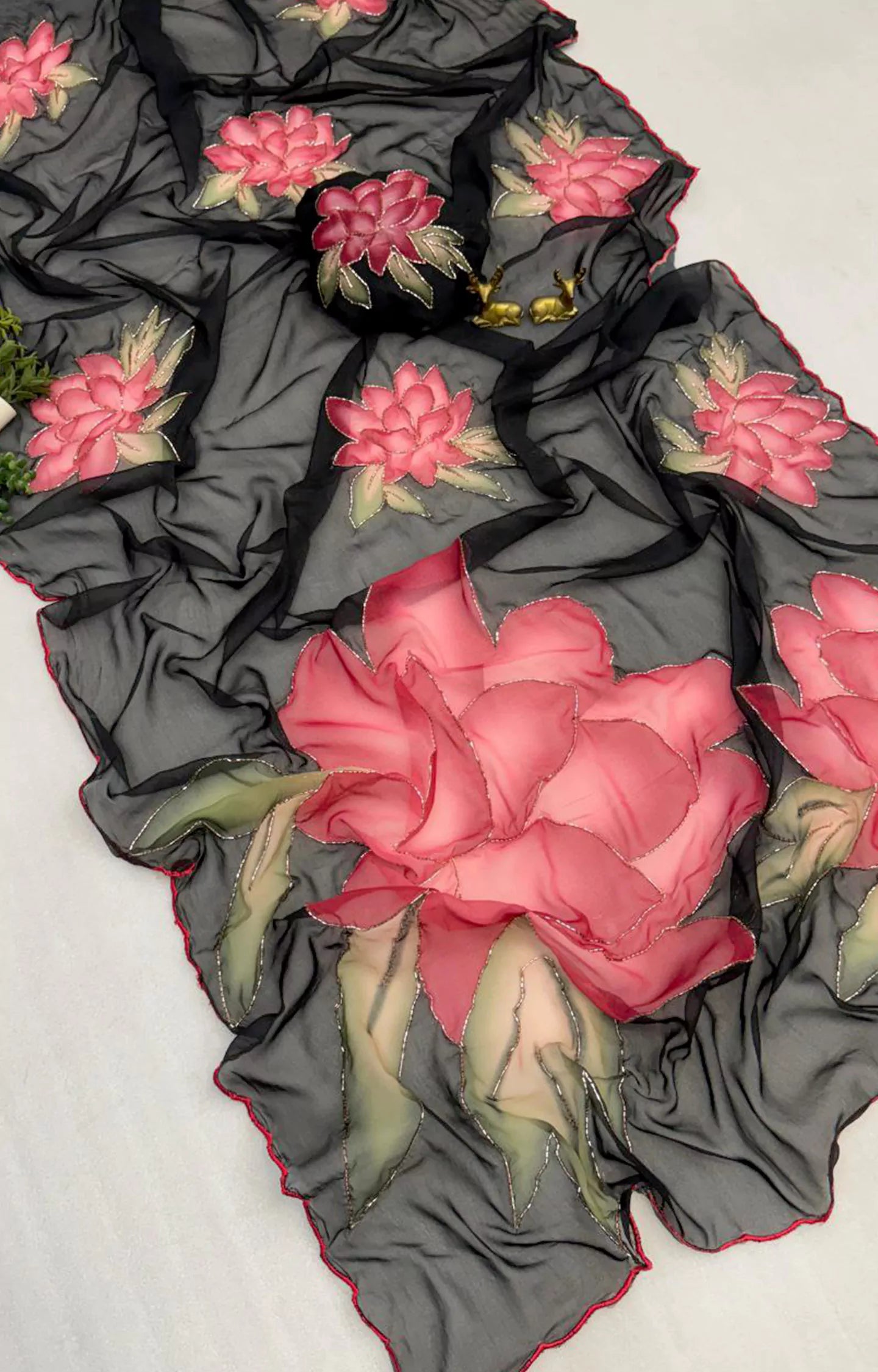 BERISTO SOFT & SMOOTH WEIGHTLESS CHIFFON SAREE
