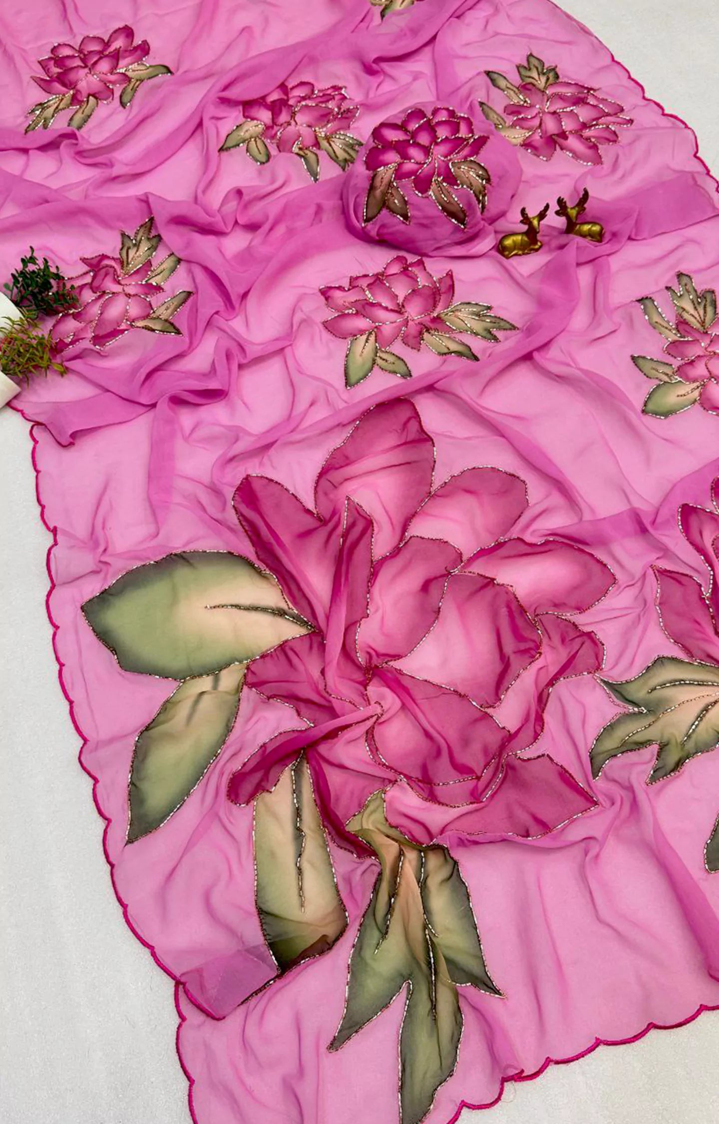 BERISTO SOFT & SMOOTH WEIGHTLESS CHIFFON SAREE