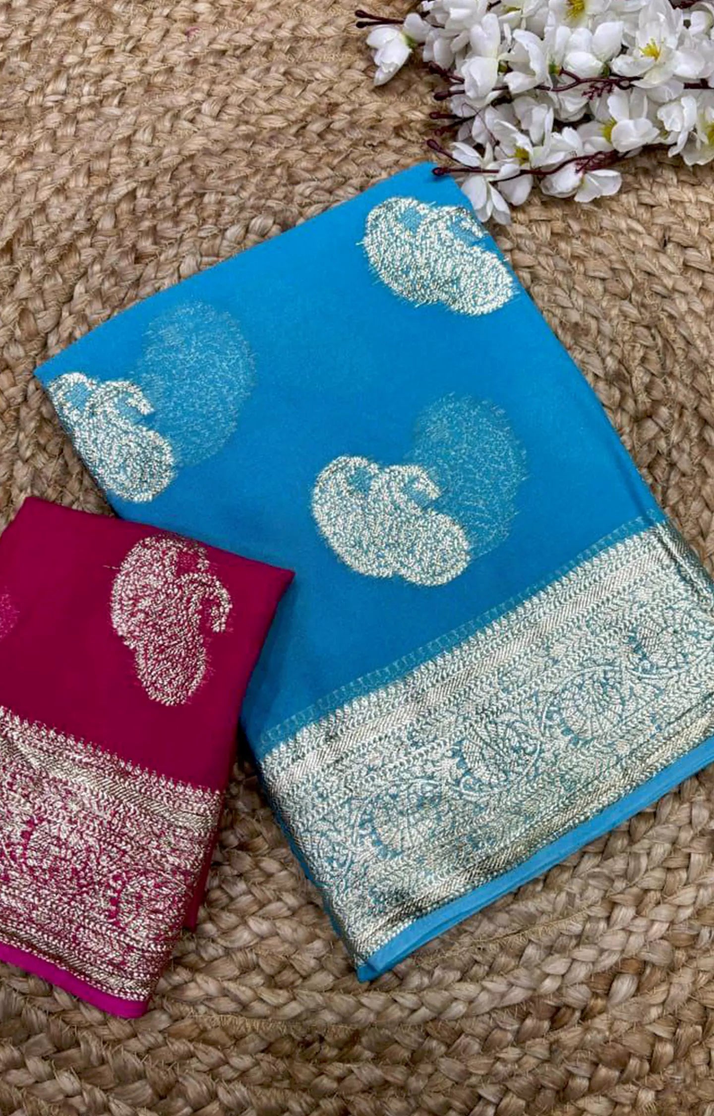 KEYNET PUIRE VISCOSE GEORGETTE SAREE