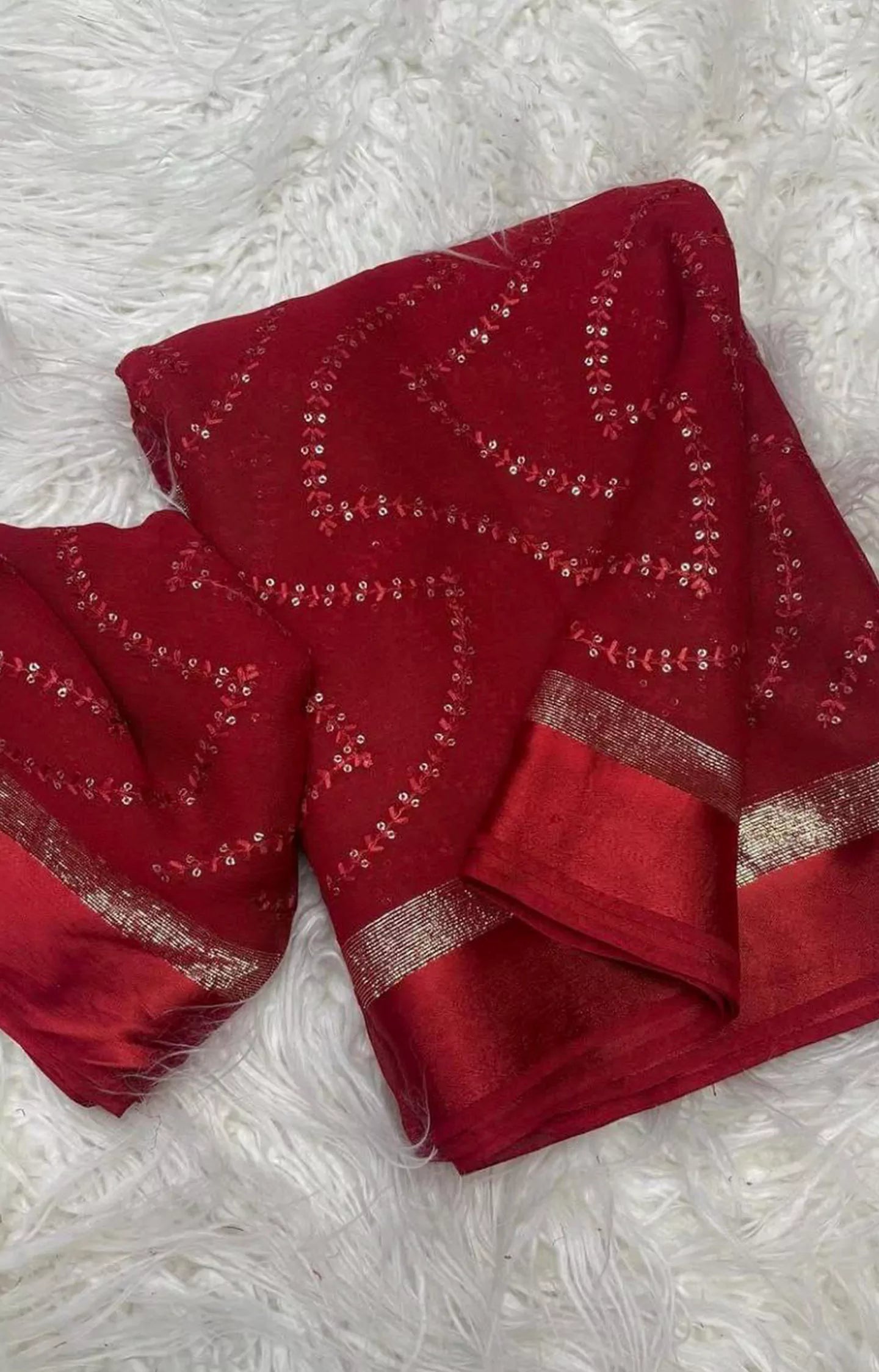 PERSTON PURE VISCOS GEORGETTE SAREE
