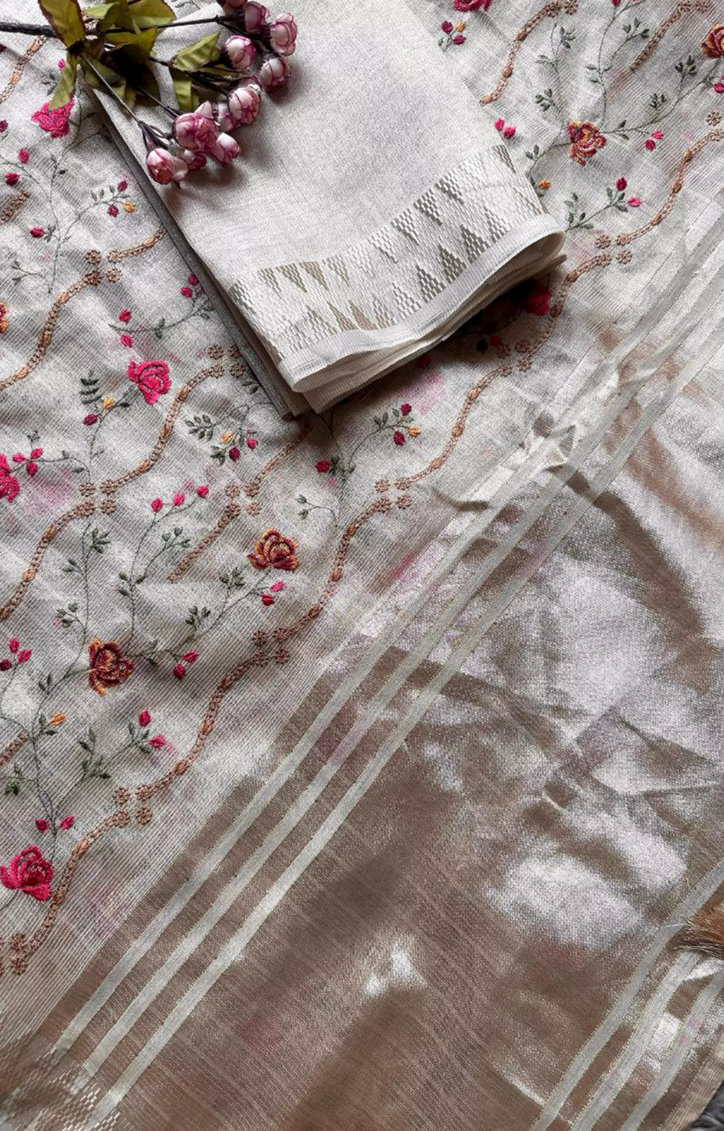 LUKAINA PRIMIUM SOFT BANARSI TISSUE SILK SAREE