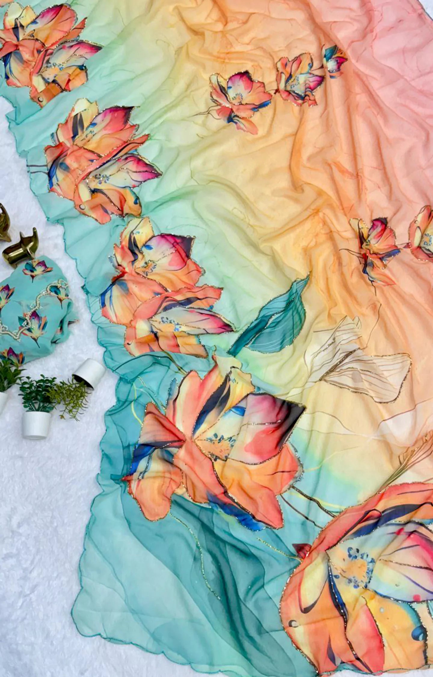 PIERSON SOFT & SMOOTH WEIGHTLESS CHIFFON SAREE
