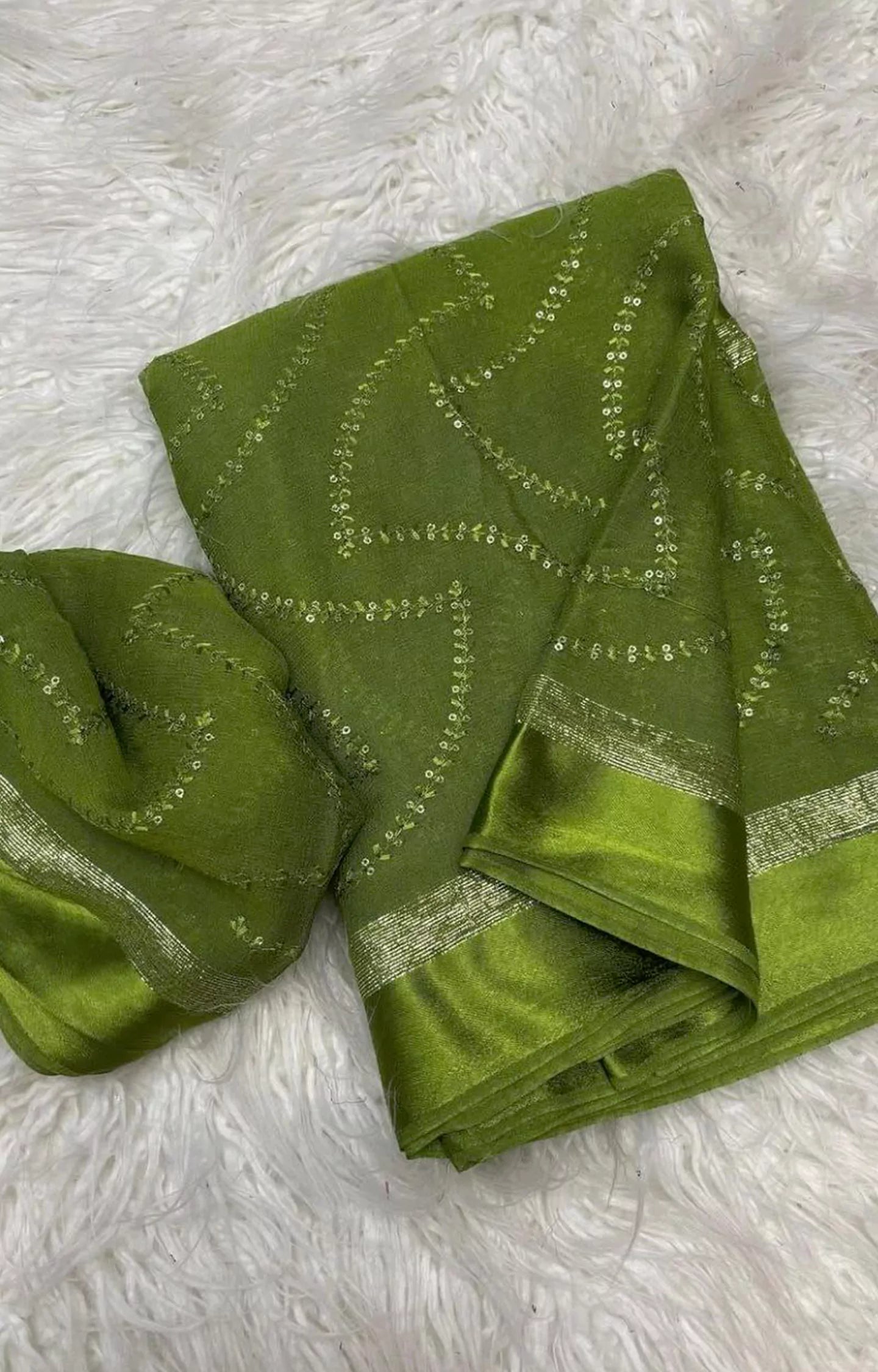 PERSTON PURE VISCOS GEORGETTE SAREE