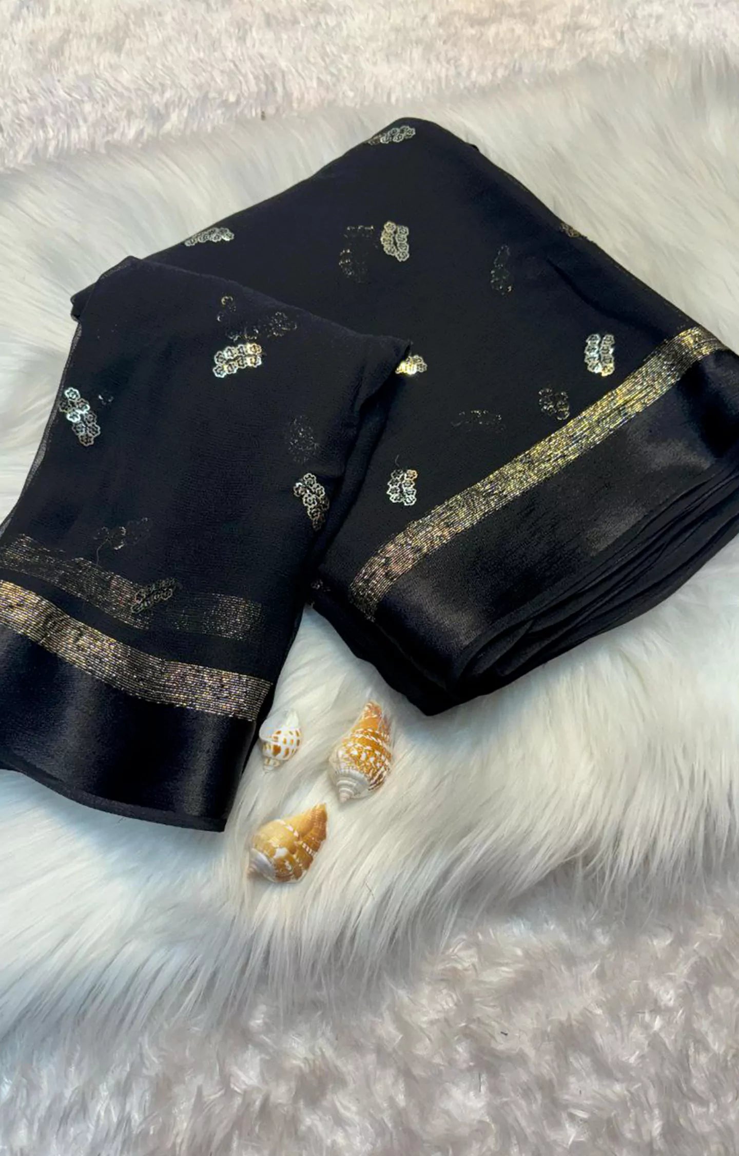 KUSTERD PURE VISCOSE GEORGETTE DYING SAREE