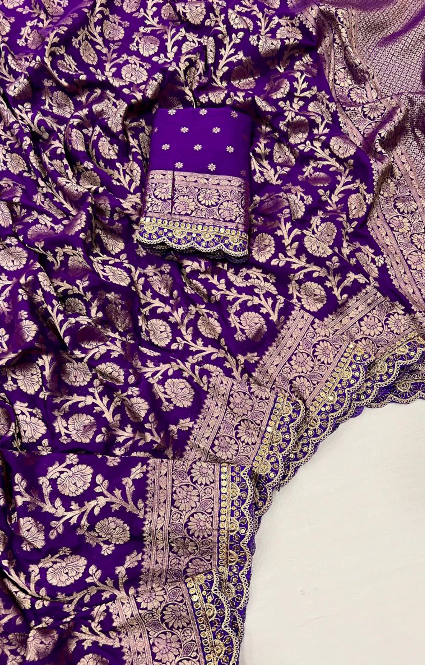 MATILDA PURE KHADI GEORGETTE DESIGNER SAREE