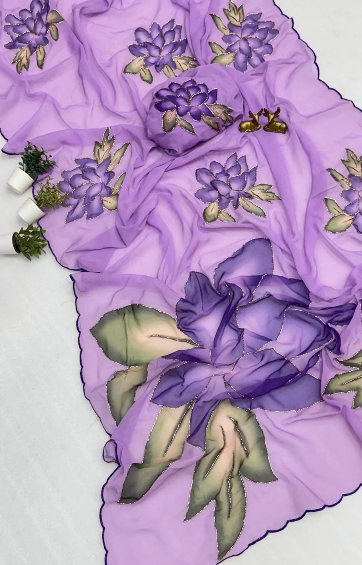 BERISTO SOFT & SMOOTH WEIGHTLESS CHIFFON SAREE
