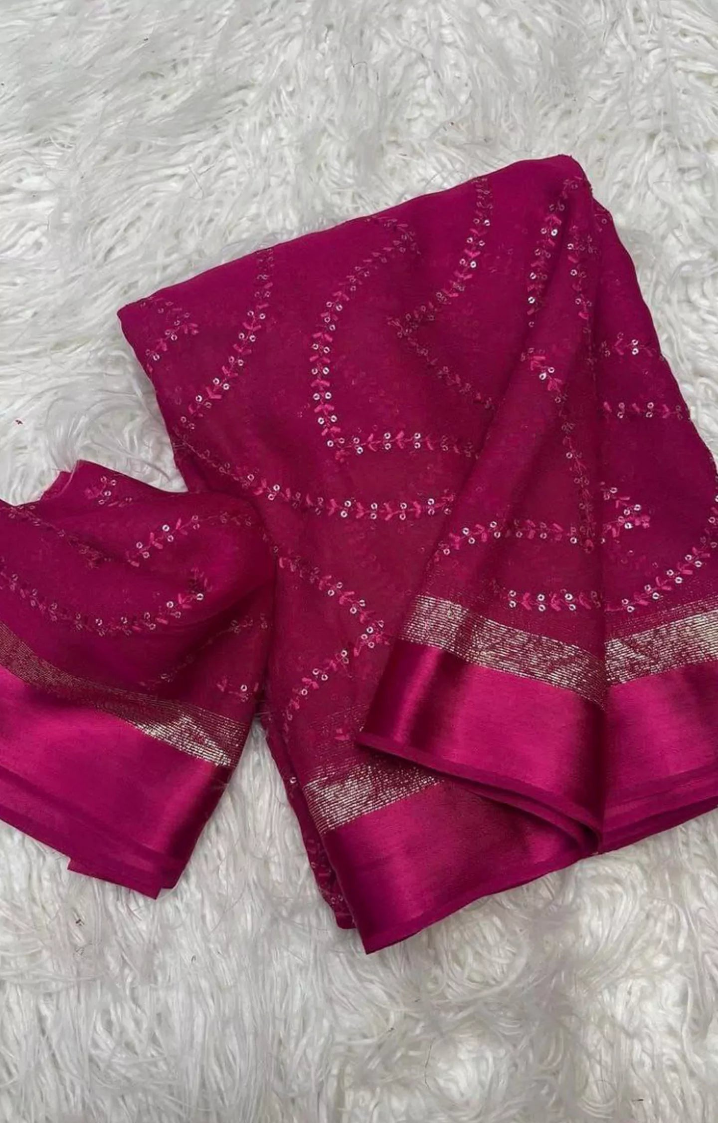 PERSTON PURE VISCOS GEORGETTE SAREE