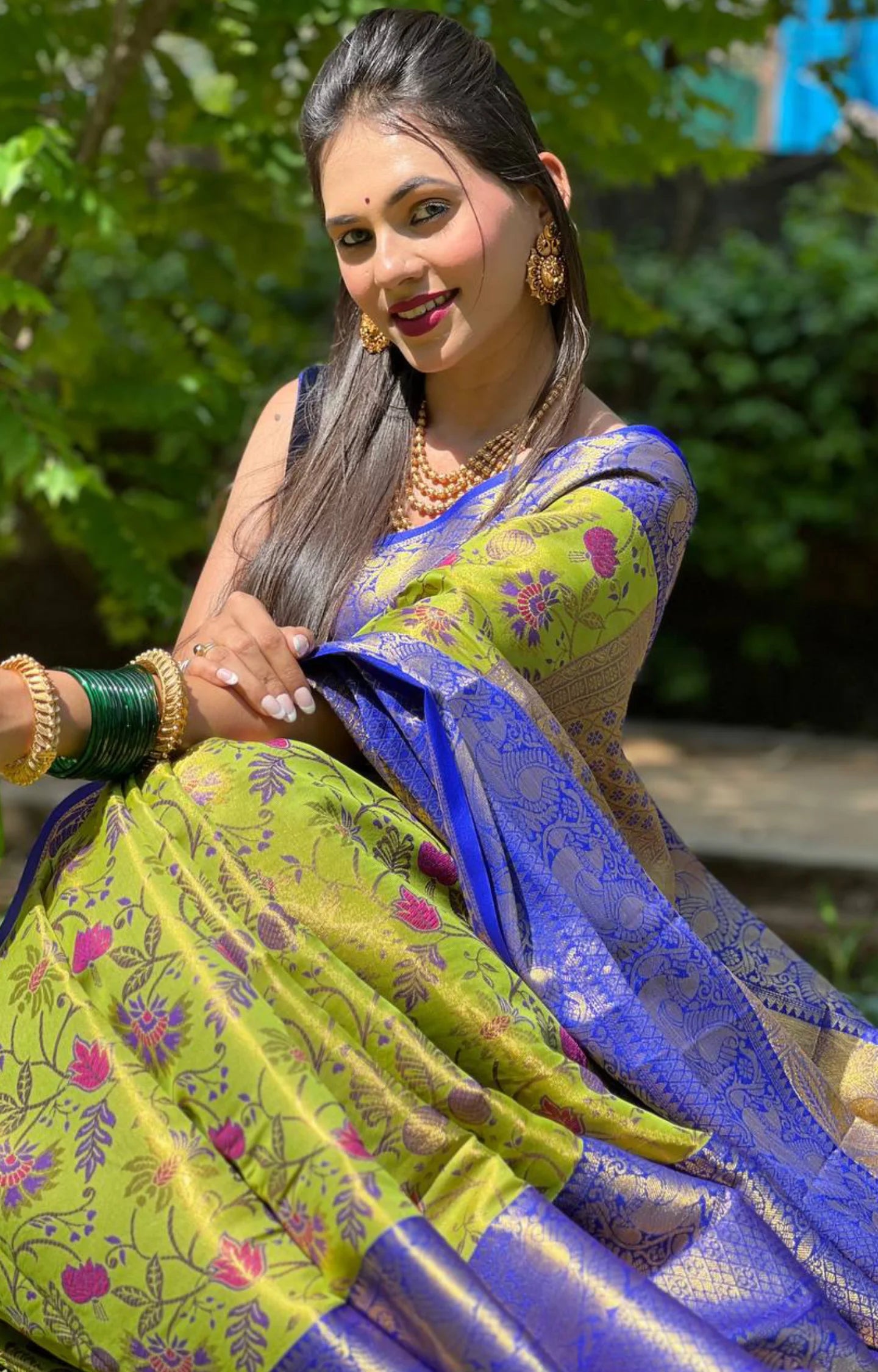 RAIMA KANJIVARAM PATTU SILK SAREE WITH WEAVING