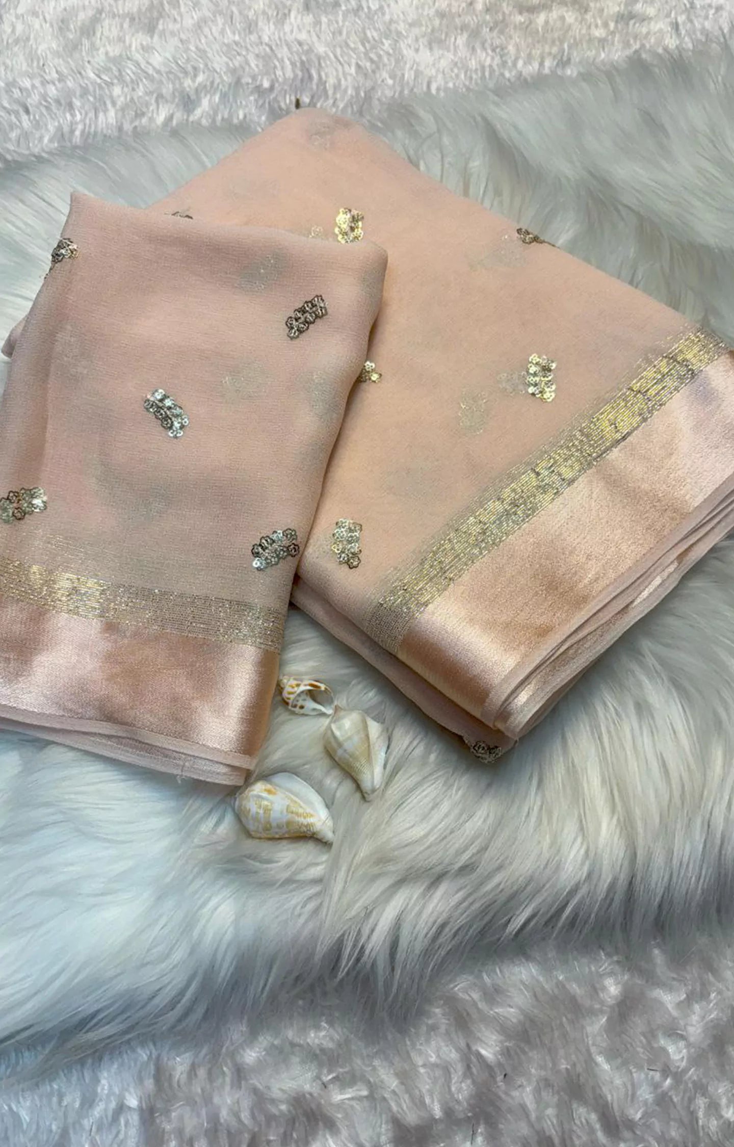 KUSTERD PURE VISCOSE GEORGETTE DYING SAREE