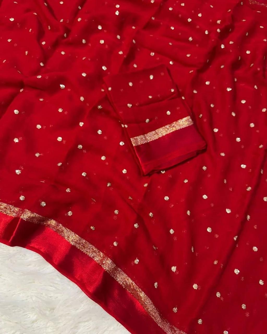 Alima Viscose Georgette Saree