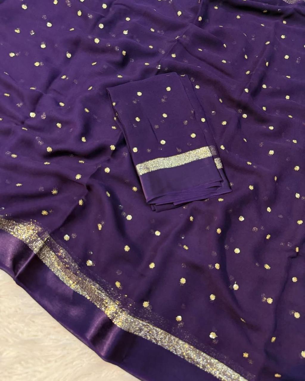 Alima Viscose Georgette Saree