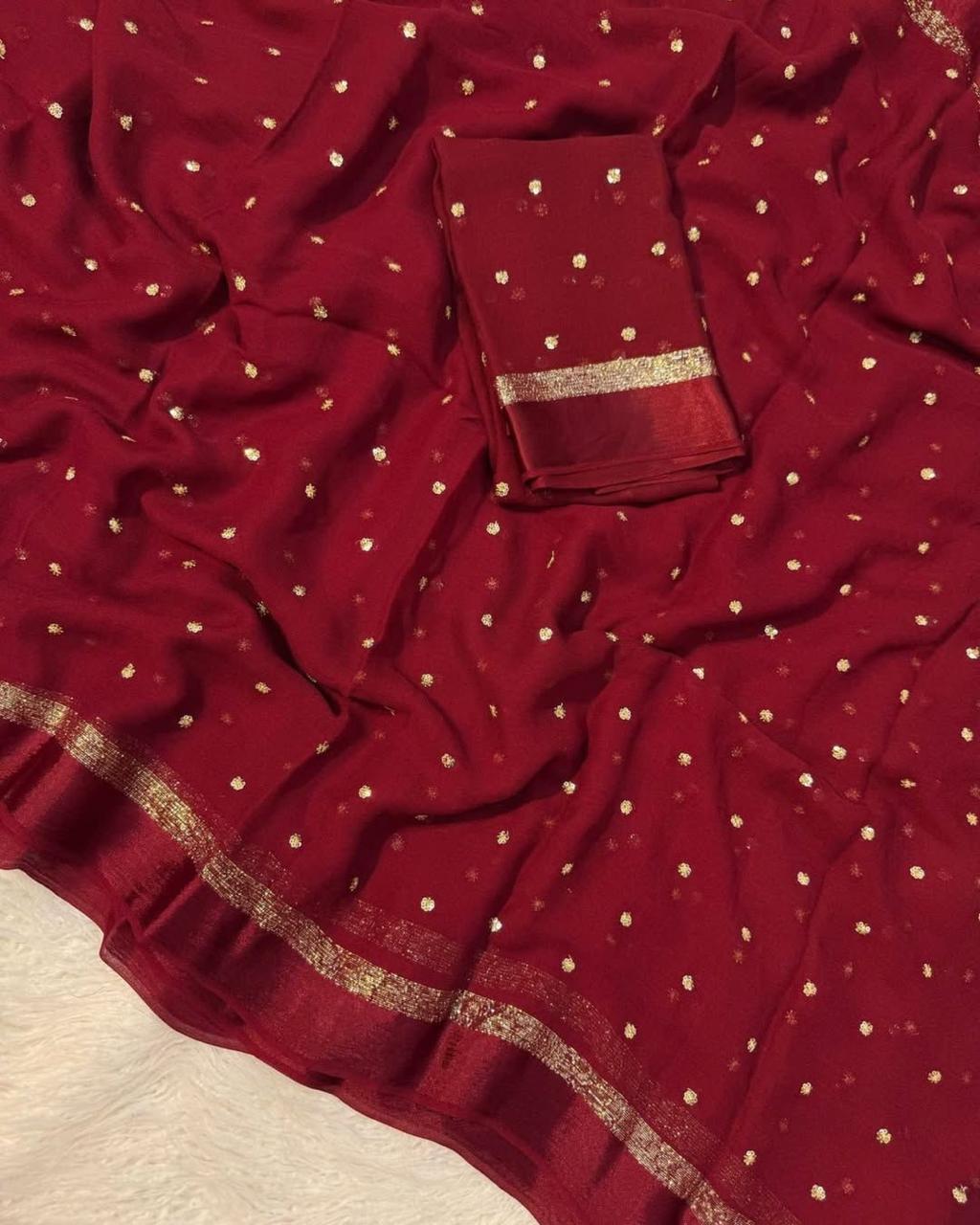 Alima Viscose Georgette Saree