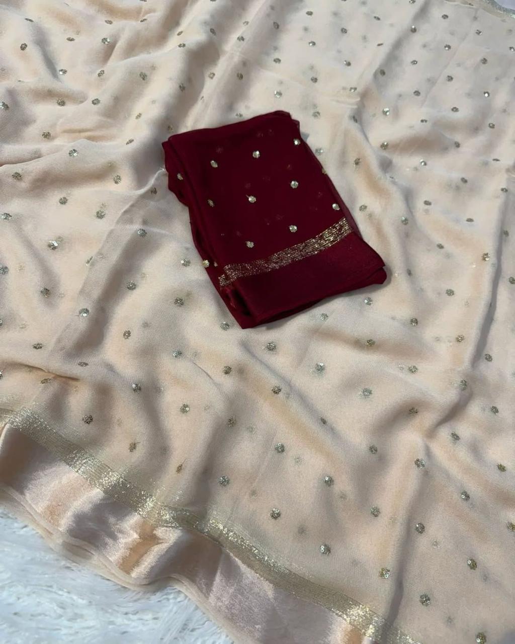 Alima Viscose Georgette Saree