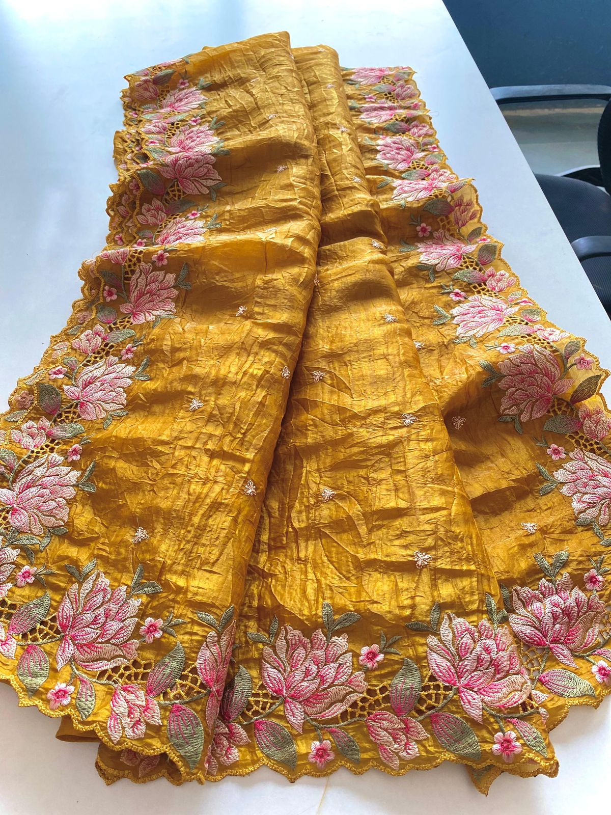 VALLEY PURE CRUSH SILK SAREE