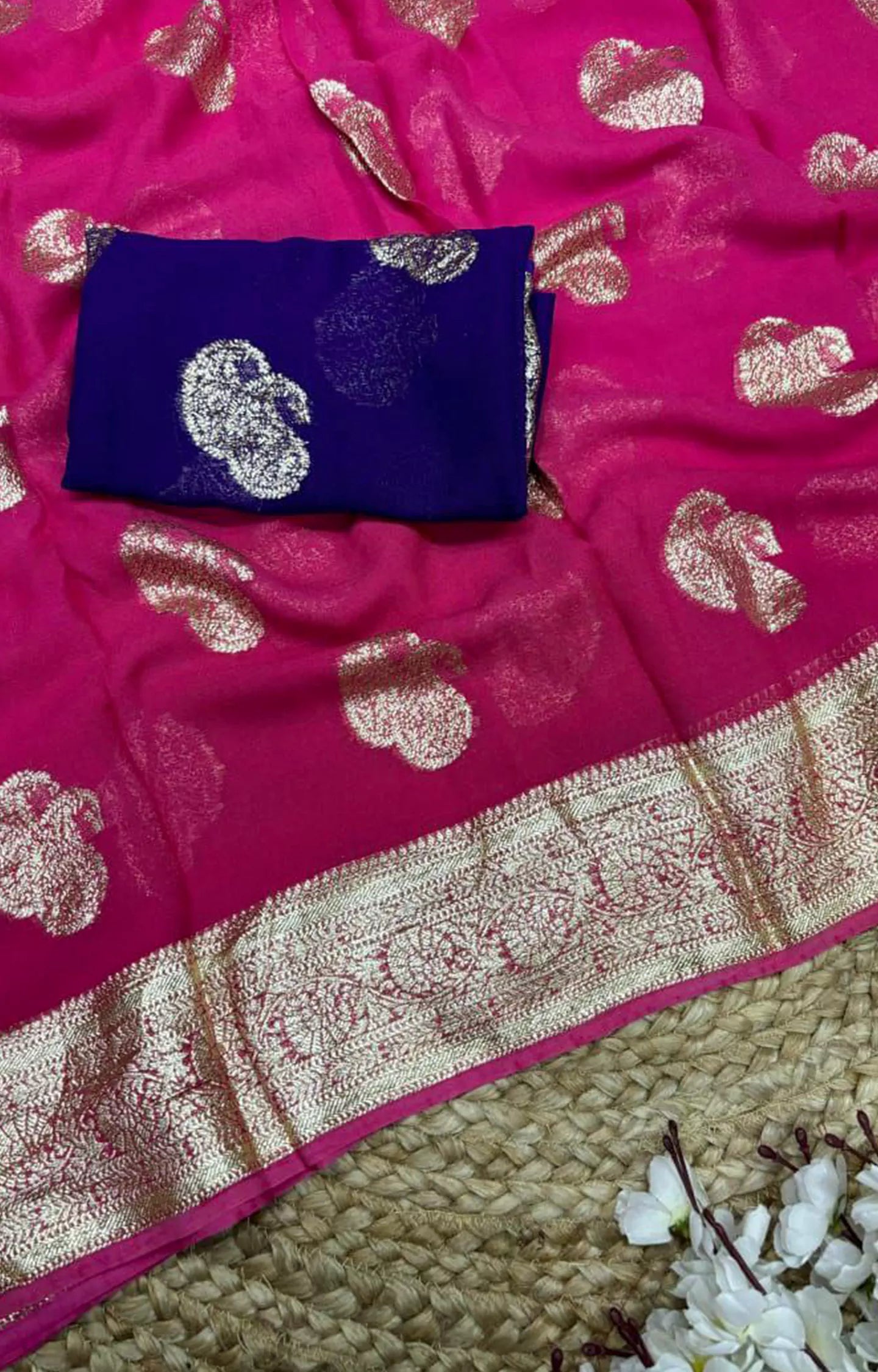 KEYNET PUIRE VISCOSE GEORGETTE SAREE