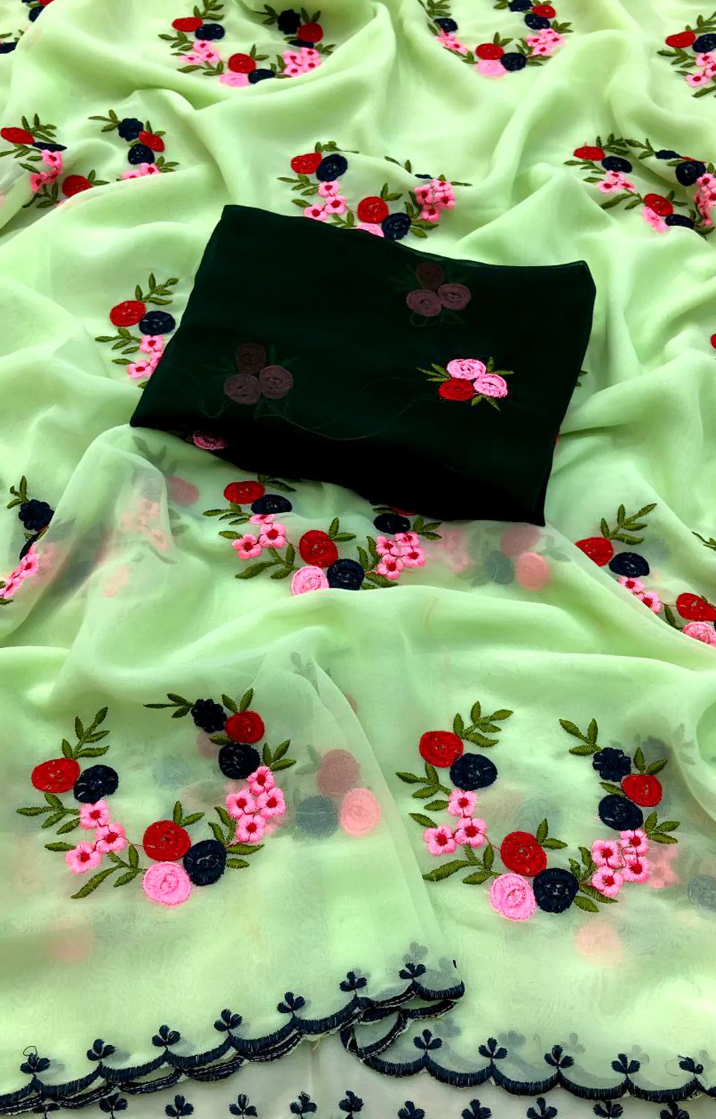 SHAMSA GEORGETTE WITH EMBROIDERY WORK SAREE