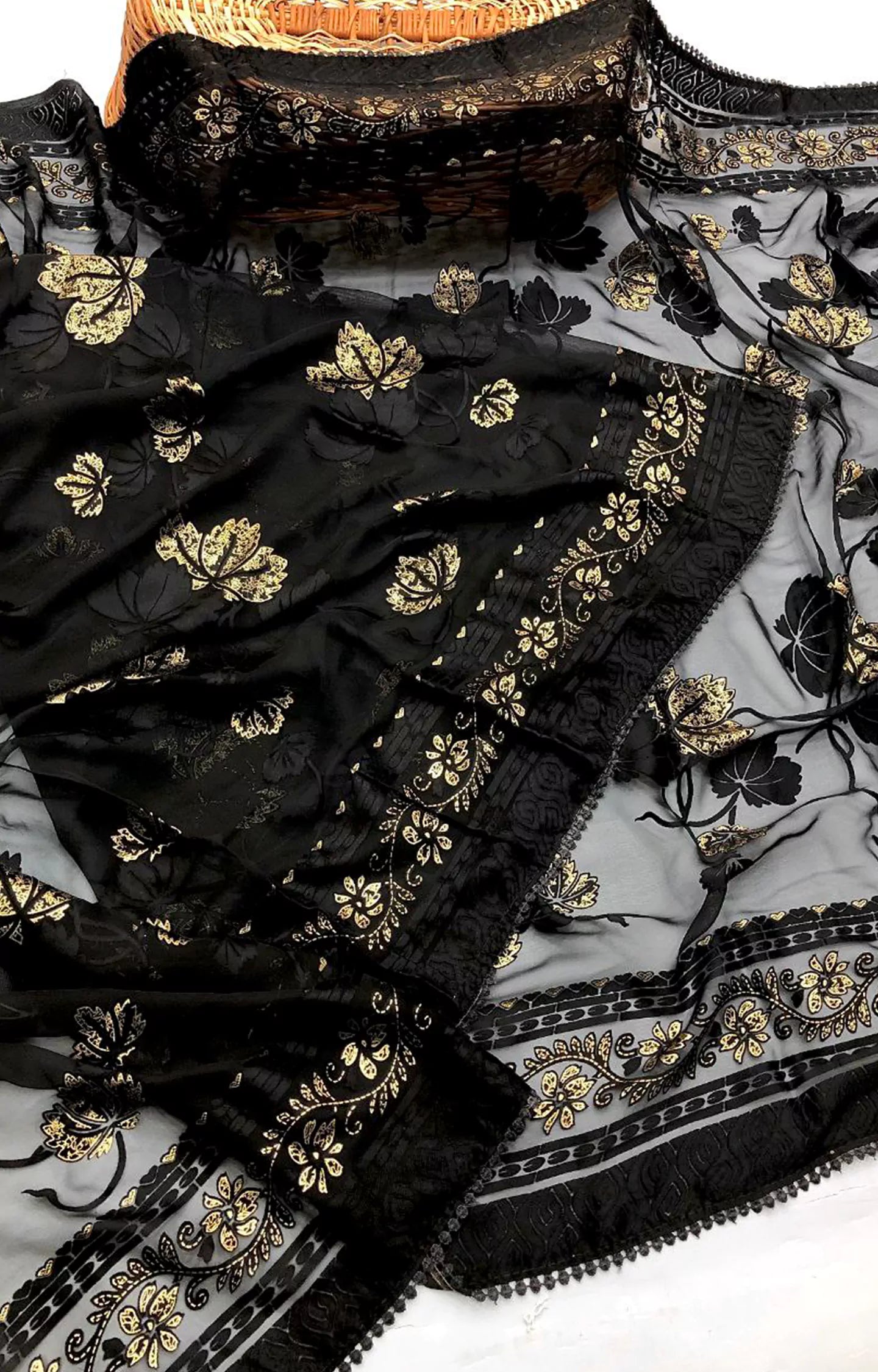 MANISHA CHIFFON BRASSO PRINTED SAREE