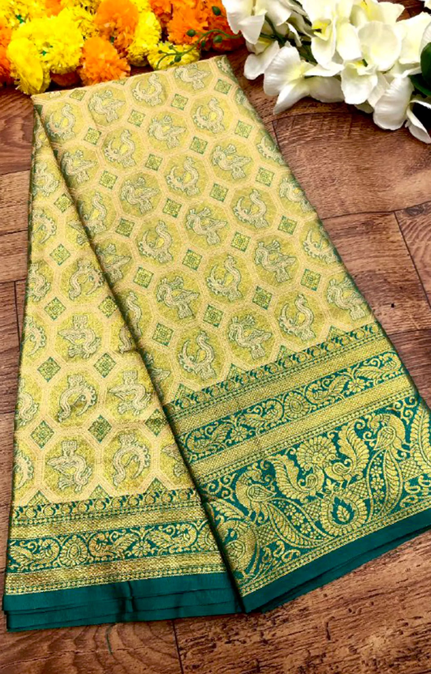 ZODE 3 KANJIVIRAM PATTU SILK PURE GOLD ZARI WEAVING SAREE.
