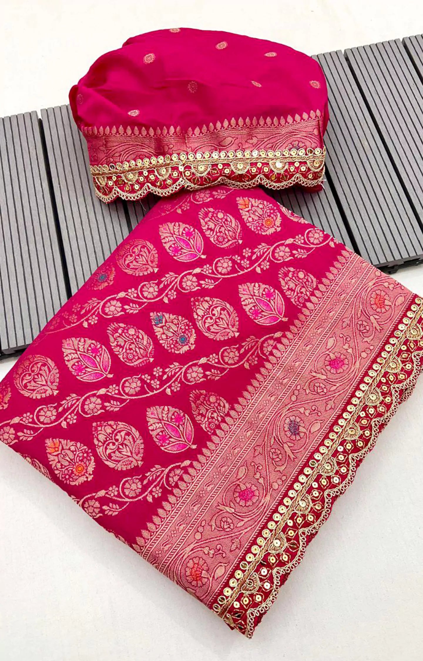 SOLUTION KHADI GEORGETTE SAREE