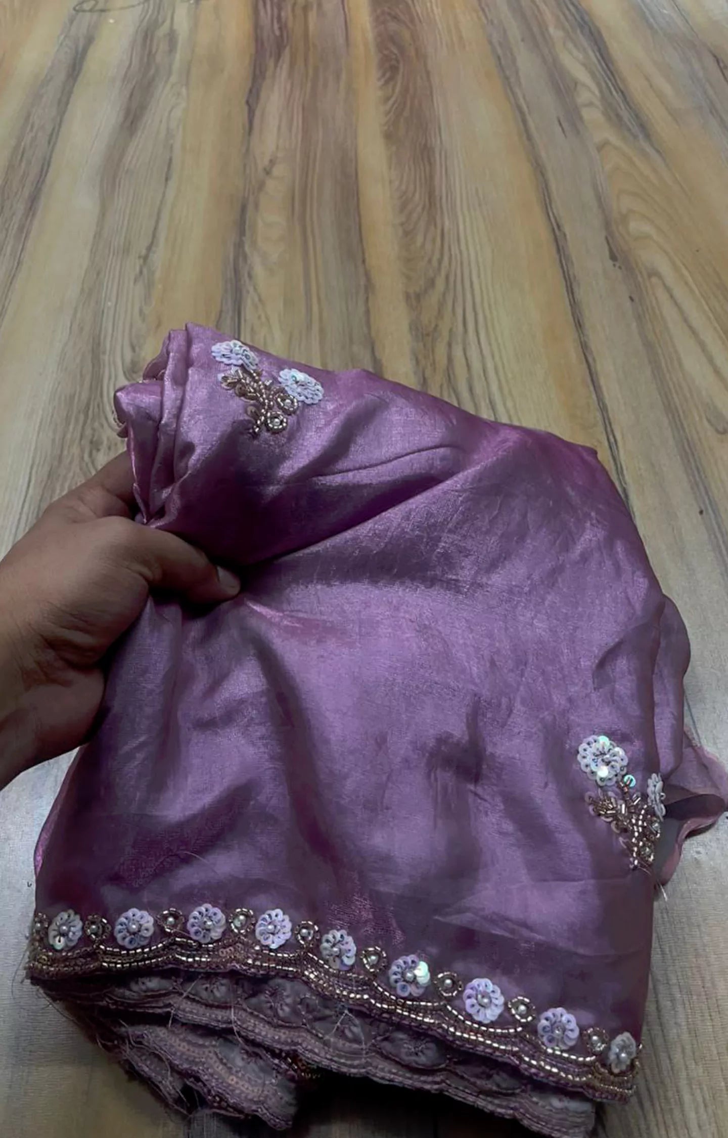 KRIPTOS FANCY SPACE SIK FABRIC SAREE