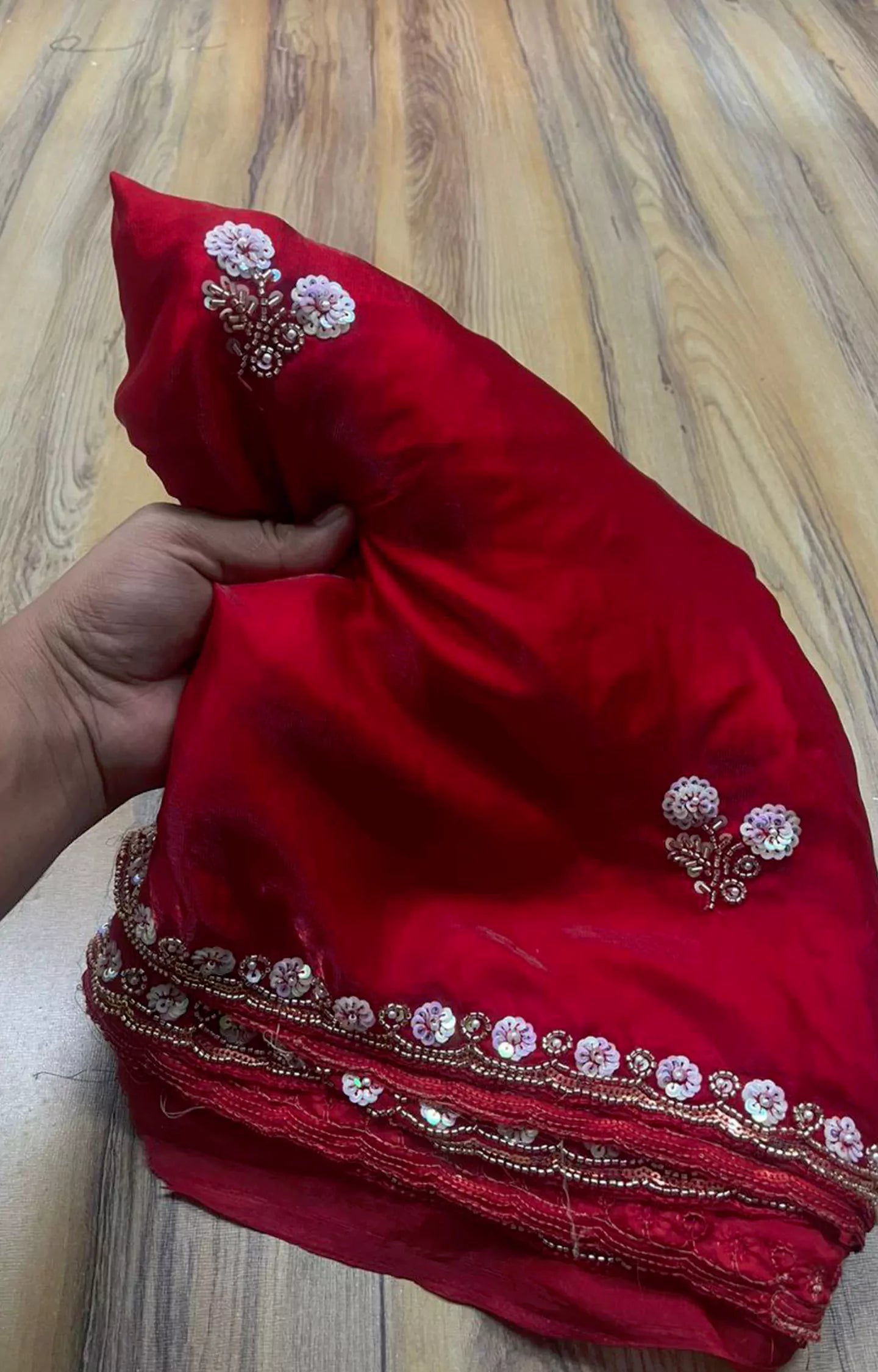 KRIPTOS FANCY SPACE SIK FABRIC SAREE