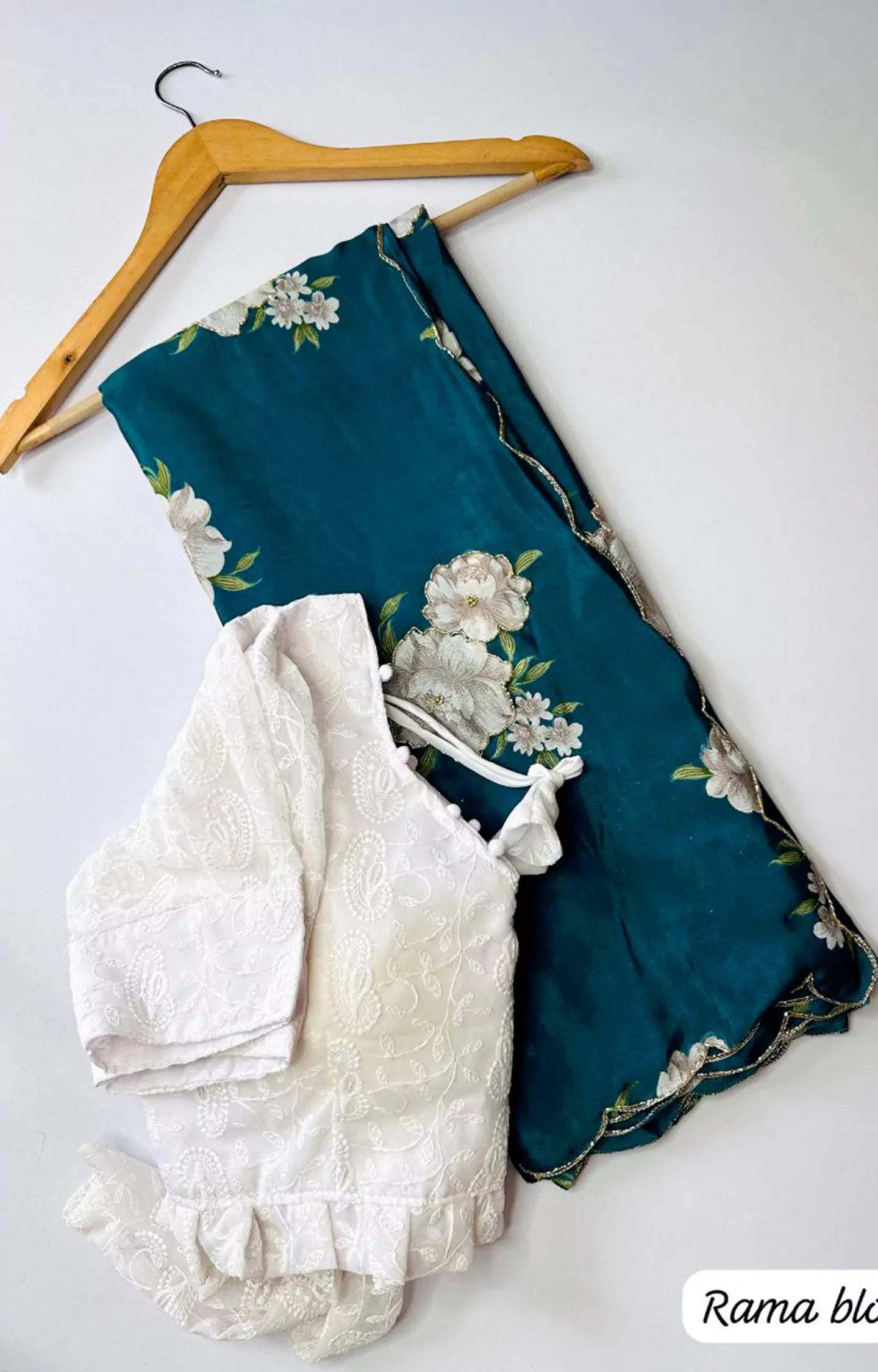 OSLINA HEAVY PURE CHINNON PRINTED SAREE