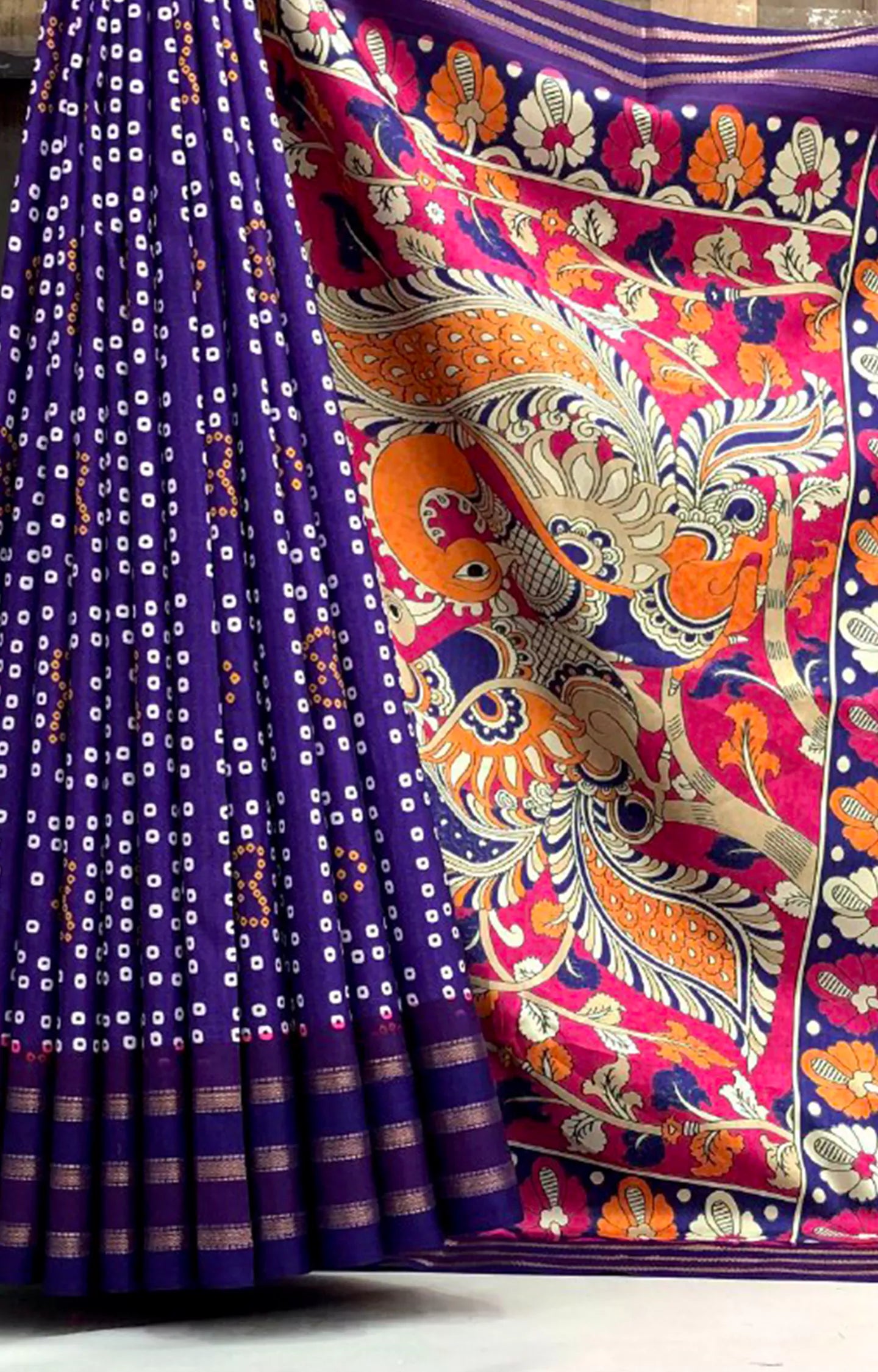 ORADIA SOFT SILK PATOLA DESIGN PRINT SAREE.