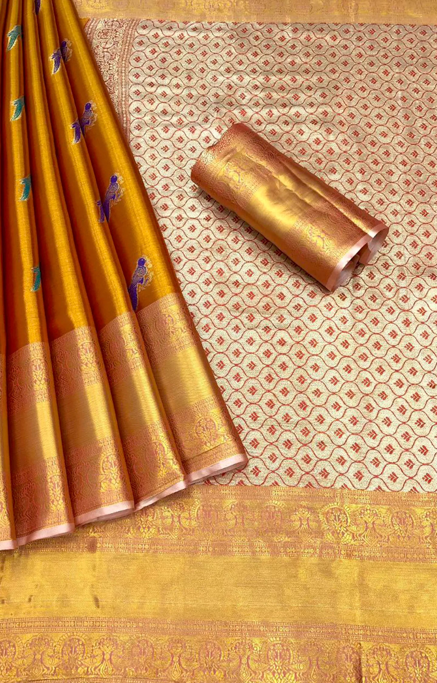 NEWMARK KANJIVARAM SILK GOLD ZARI SAREE