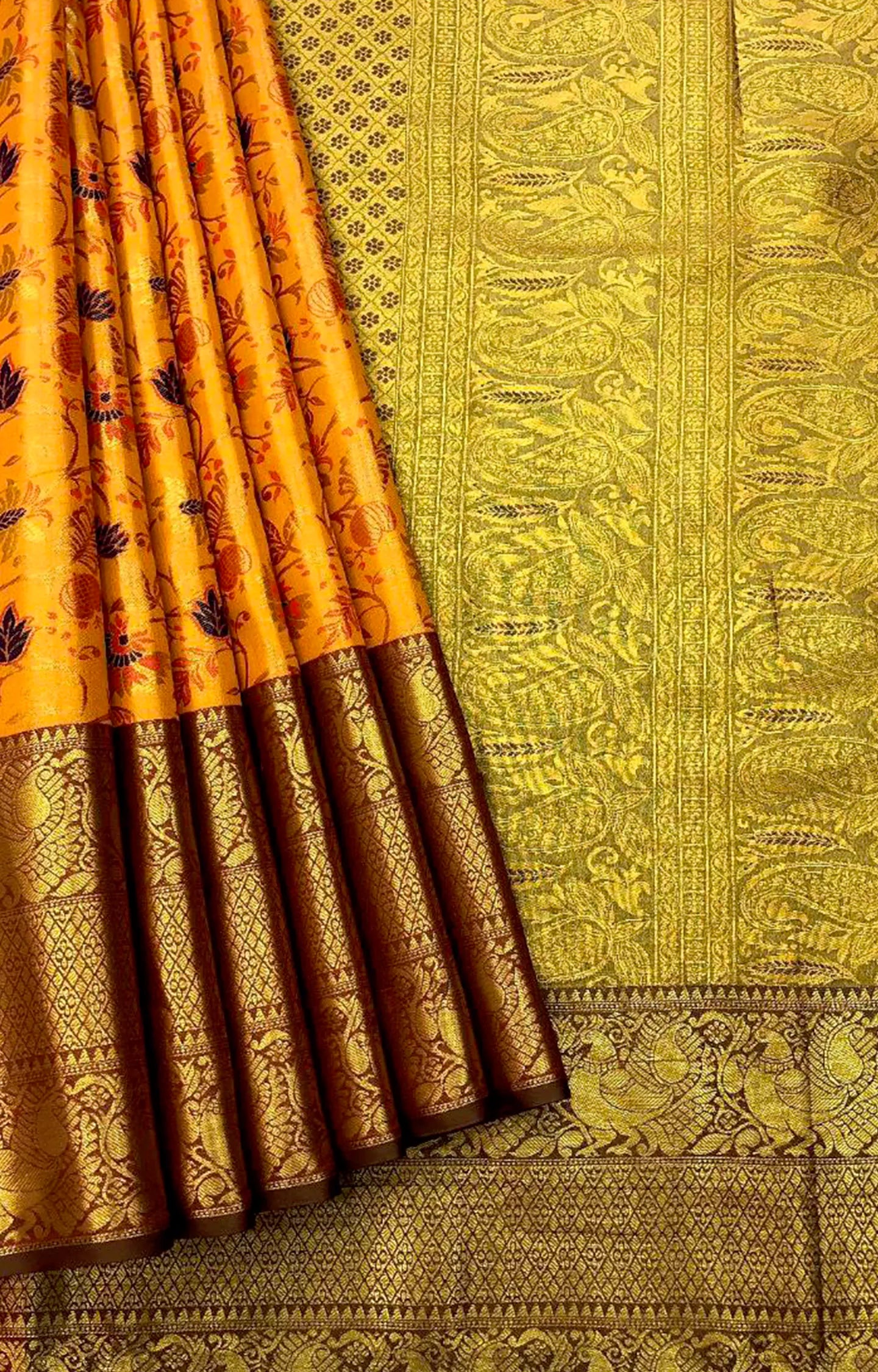 RAIMA KANJIVARAM PATTU SILK SAREE WITH WEAVING