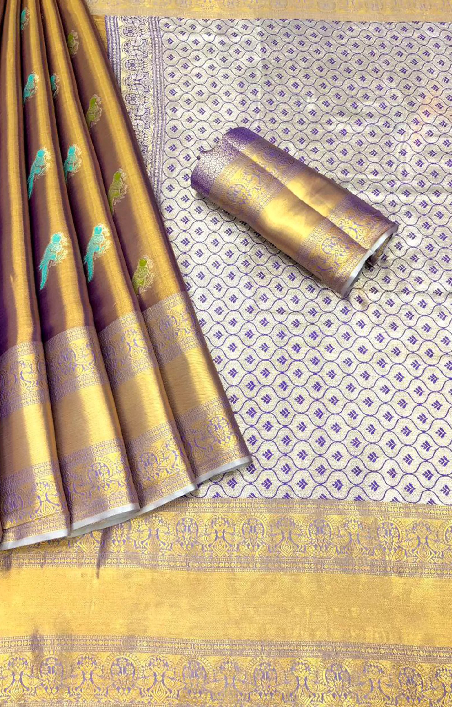 NEWMARK KANJIVARAM SILK GOLD ZARI SAREE