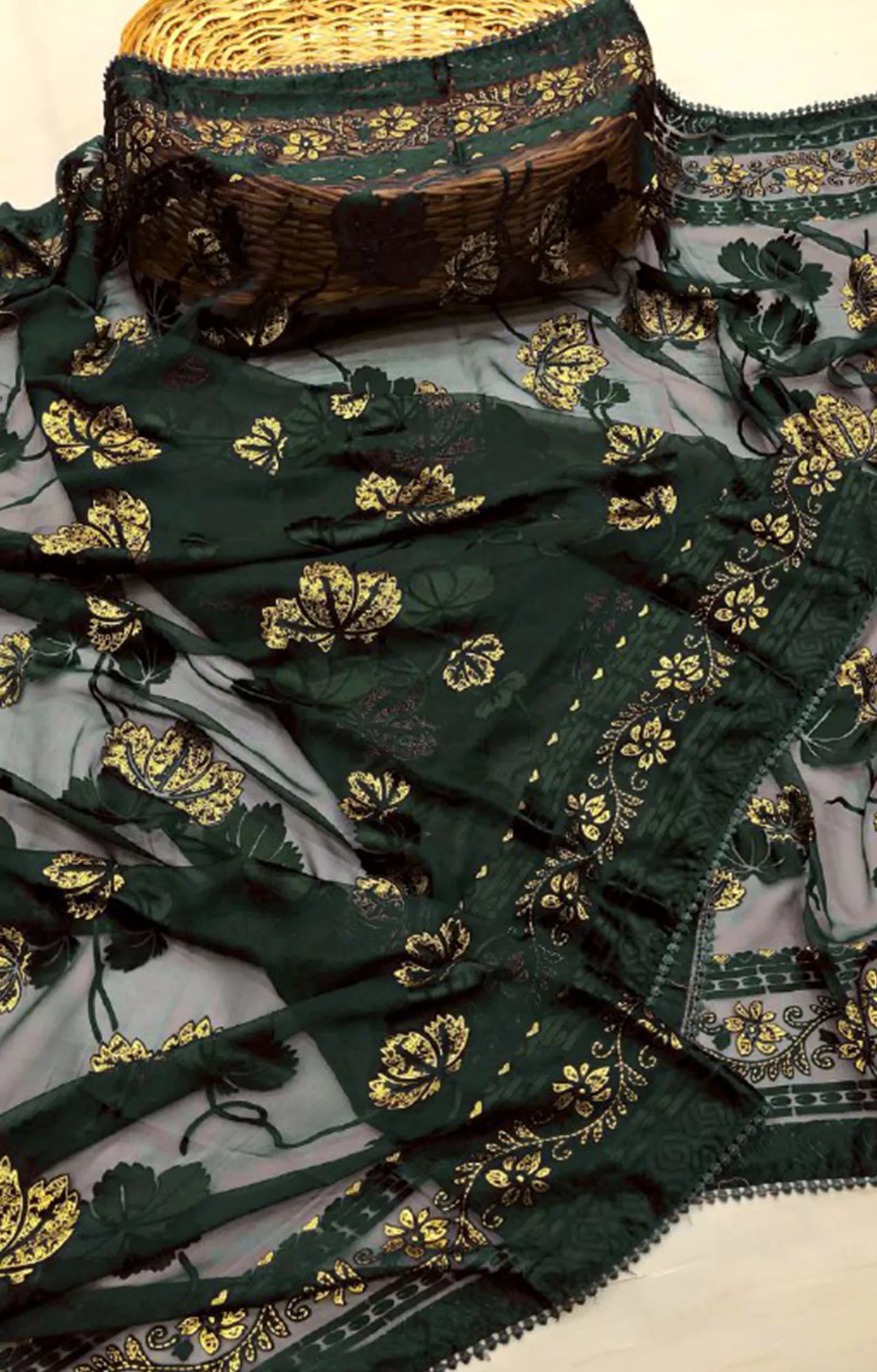 MANISHA CHIFFON BRASSO PRINTED SAREE