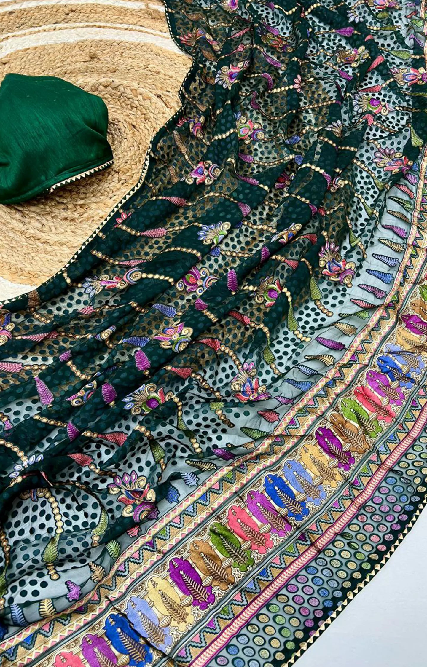VERSHY BEAUTIFUL EXPORT QUALITY IMPORTED ORIGINAL  BRASOO FABRIC SAREE