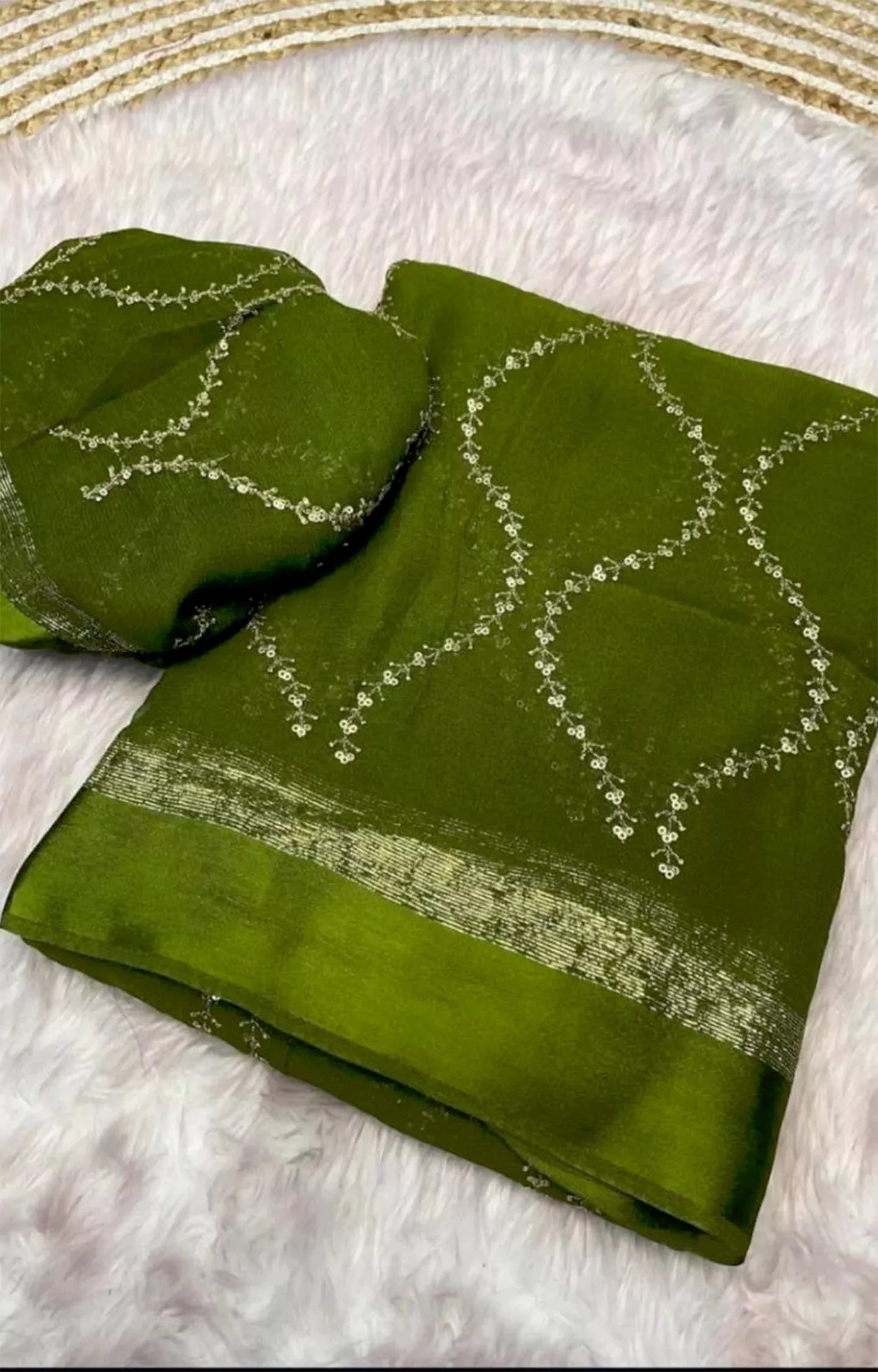 USRAIN LAUNCHING NEW VISCOS CHIFFON SAREE