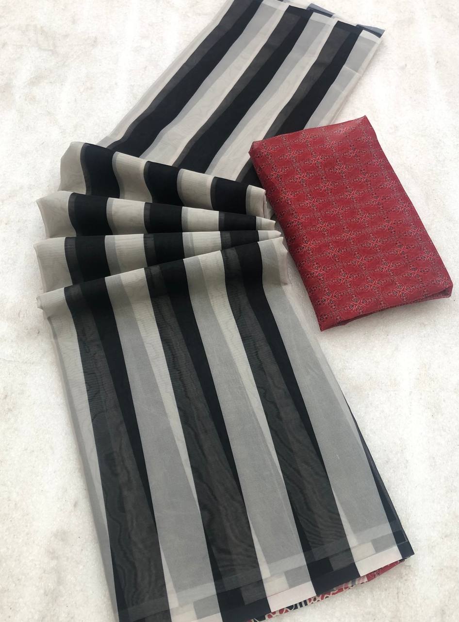Street Tissue Silk Printed Saree