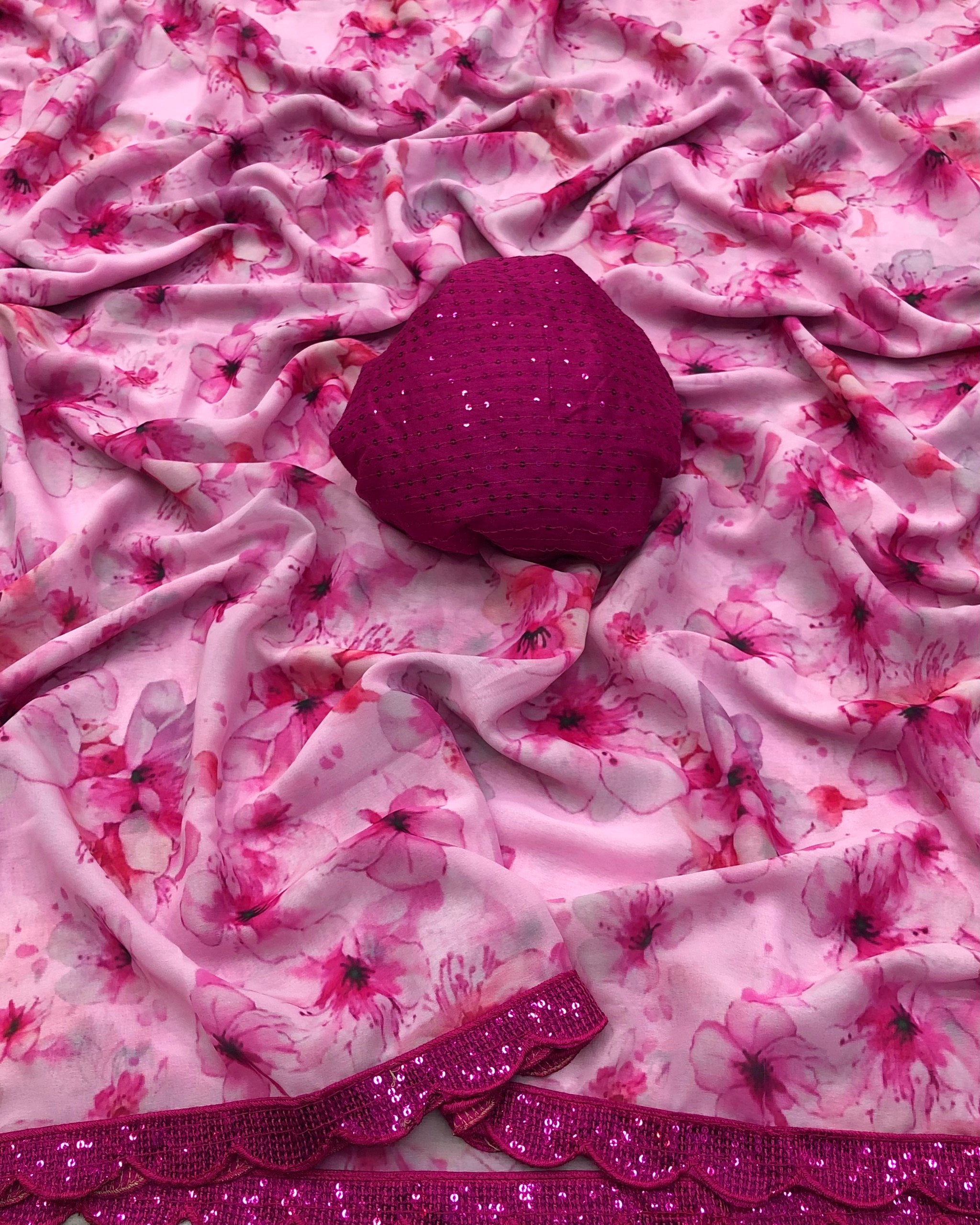 Lyana Soft & Smooth Chiffon Print Saree
