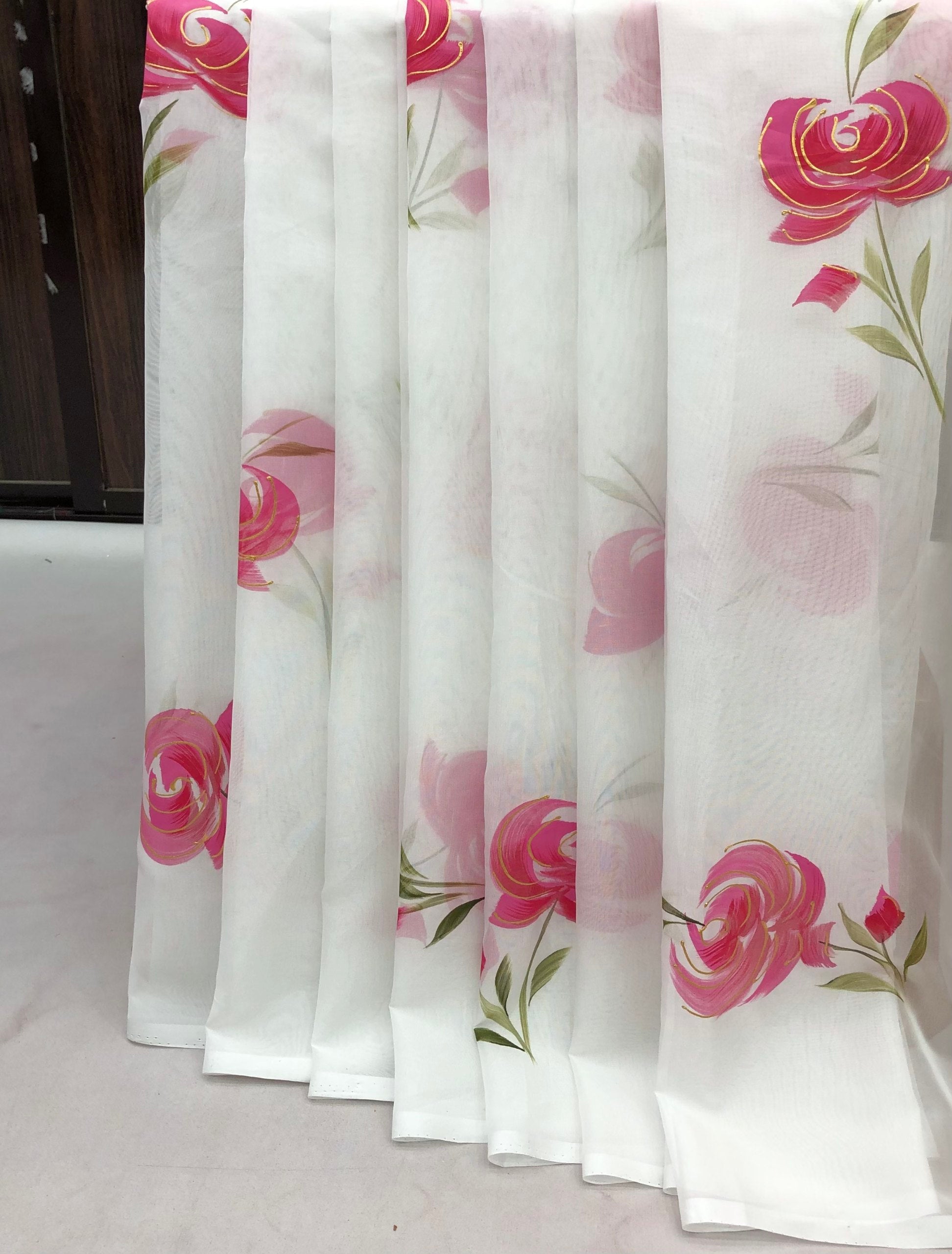 Jemini Tebby Organza Hand Painted Saree