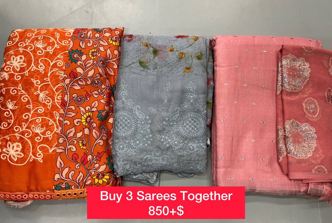 BUY 3 SAREES TOGETHER
