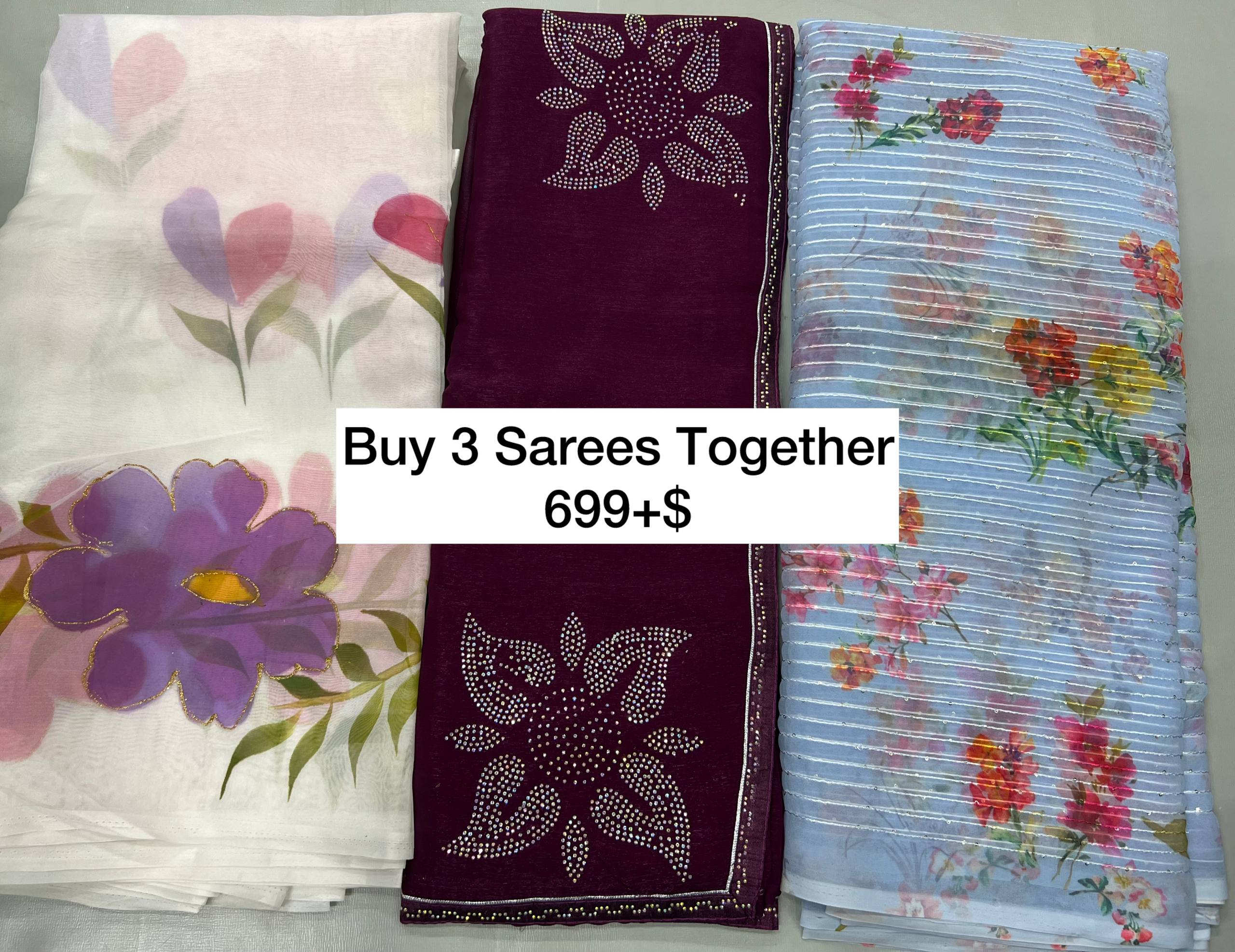 BUY 3 SAREES TOGETHER
